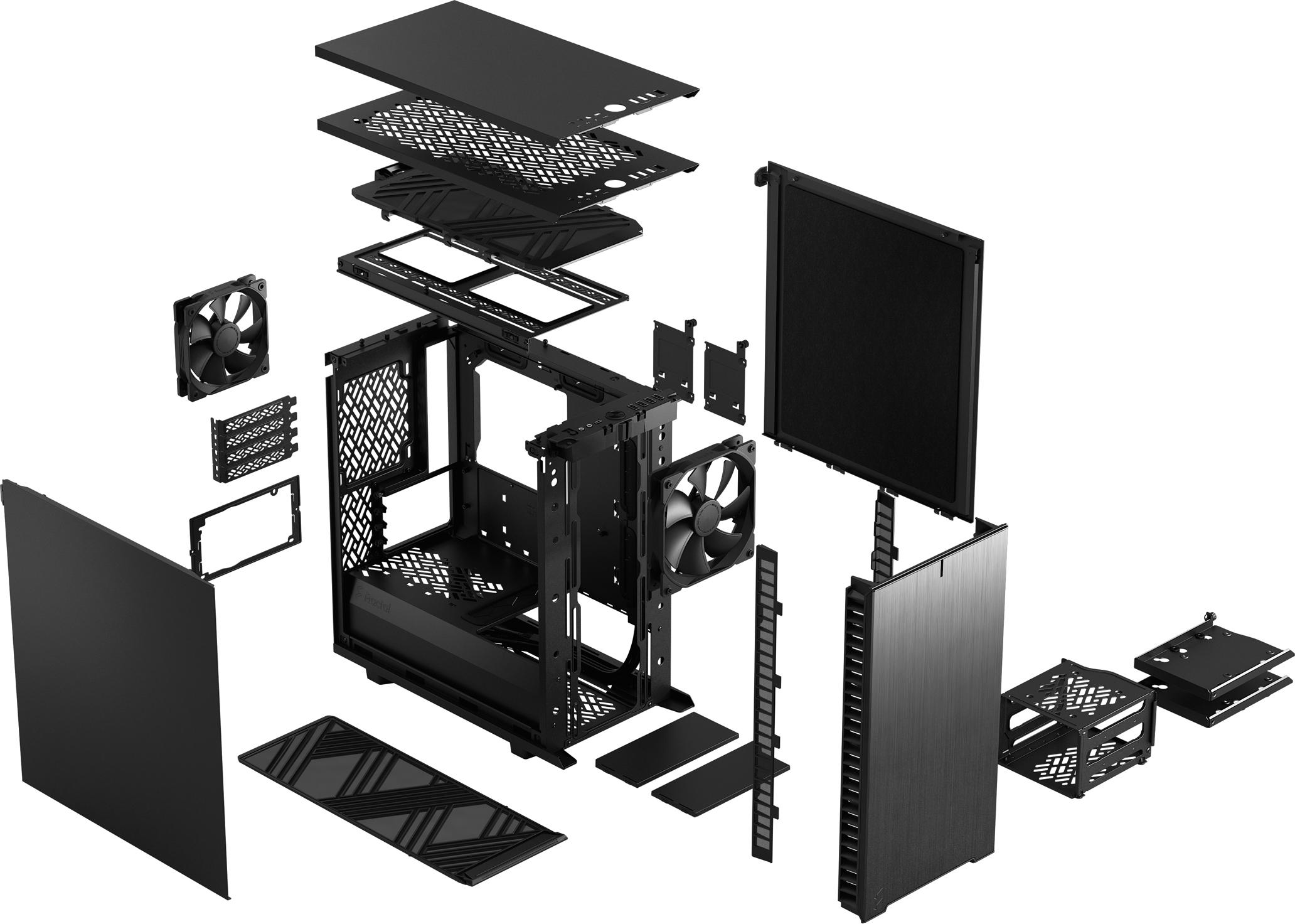 Fractal Design - Torre Micro-ATX Fractal Design Define 7 Mini Black Solid