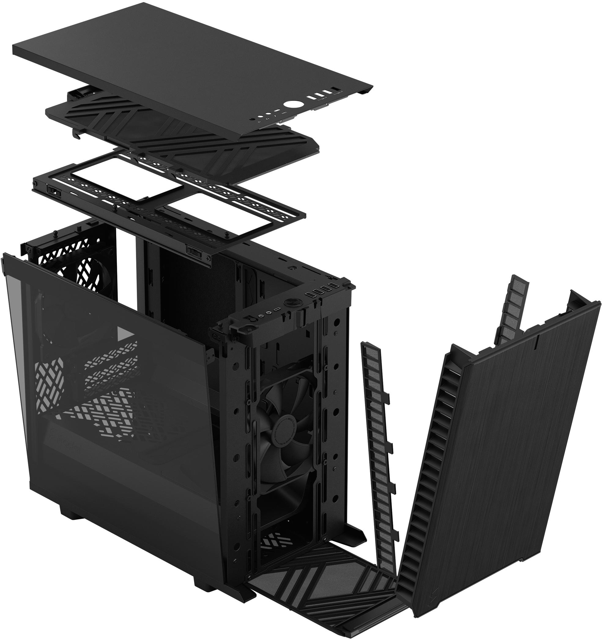 Fractal Design - Torre Mini-ITX Fractal Design Define 7 Nano Black TG Light Tint