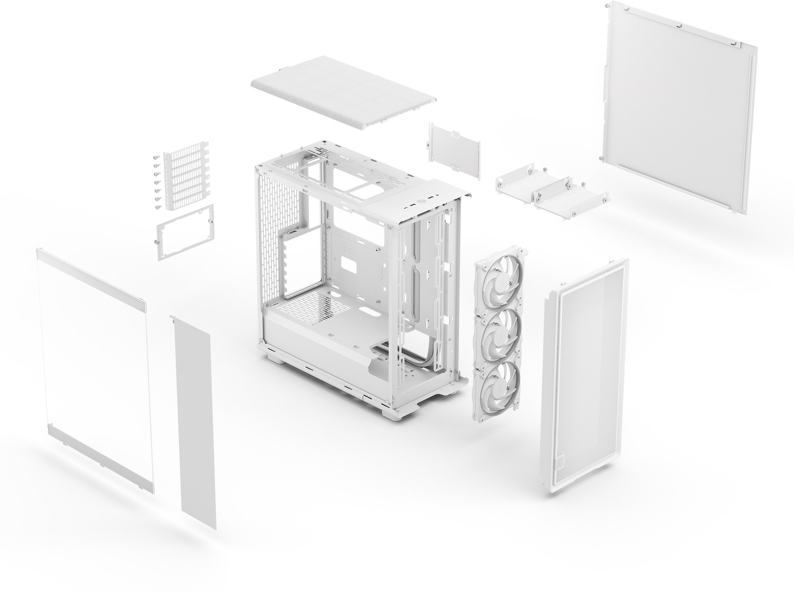 Fractal Design - Torre ATX Fractal Design Epoch White Tempered Glass RGB Light Tint