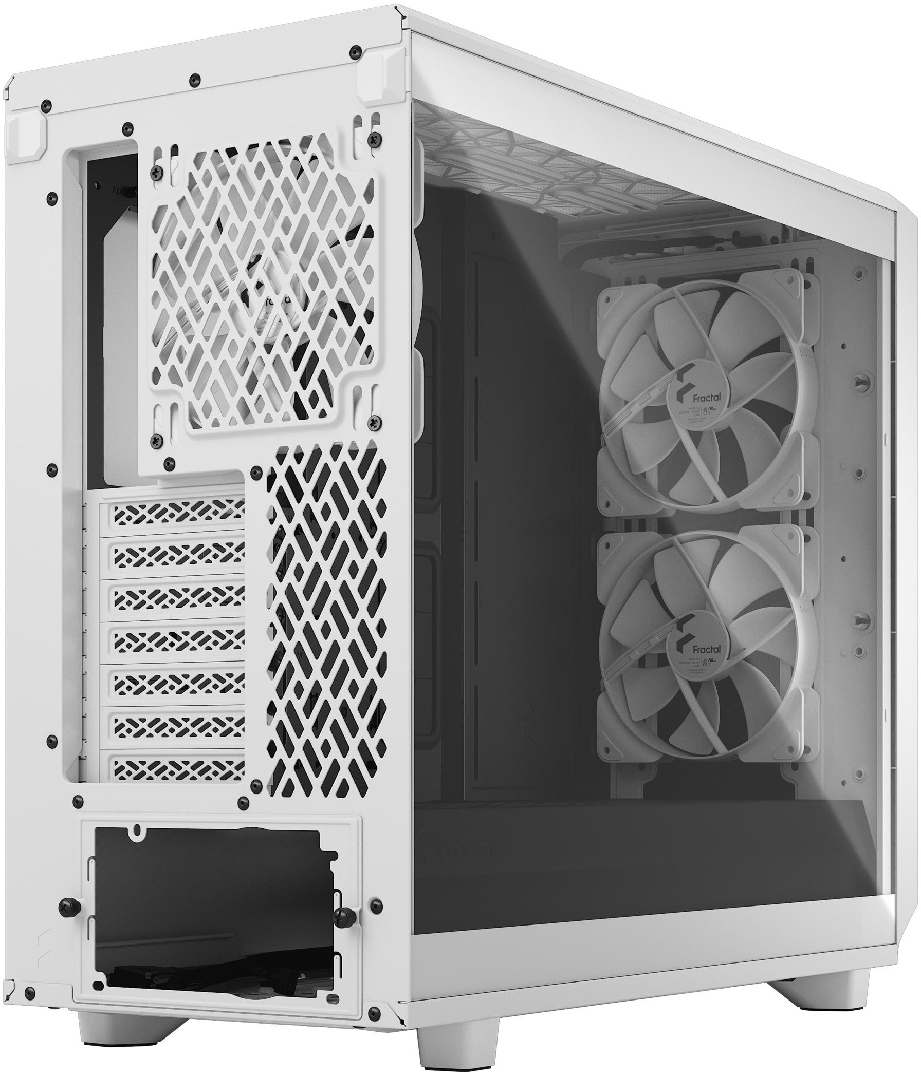 Fractal Design - Torre E-ATX Fractal Design Meshify 2 Lite White TG Clear Tint