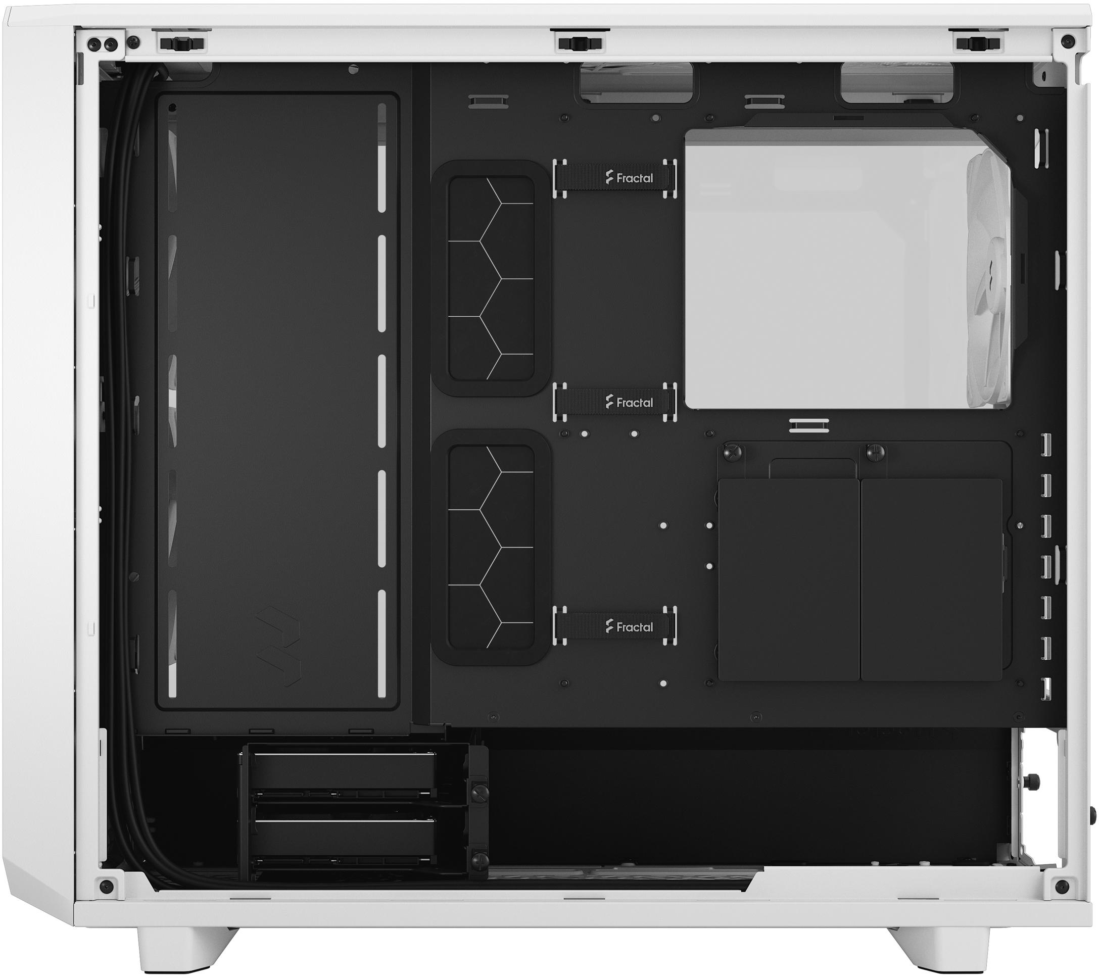 Fractal Design - Torre E-ATX Fractal Design Meshify 2 Lite White TG Clear Tint