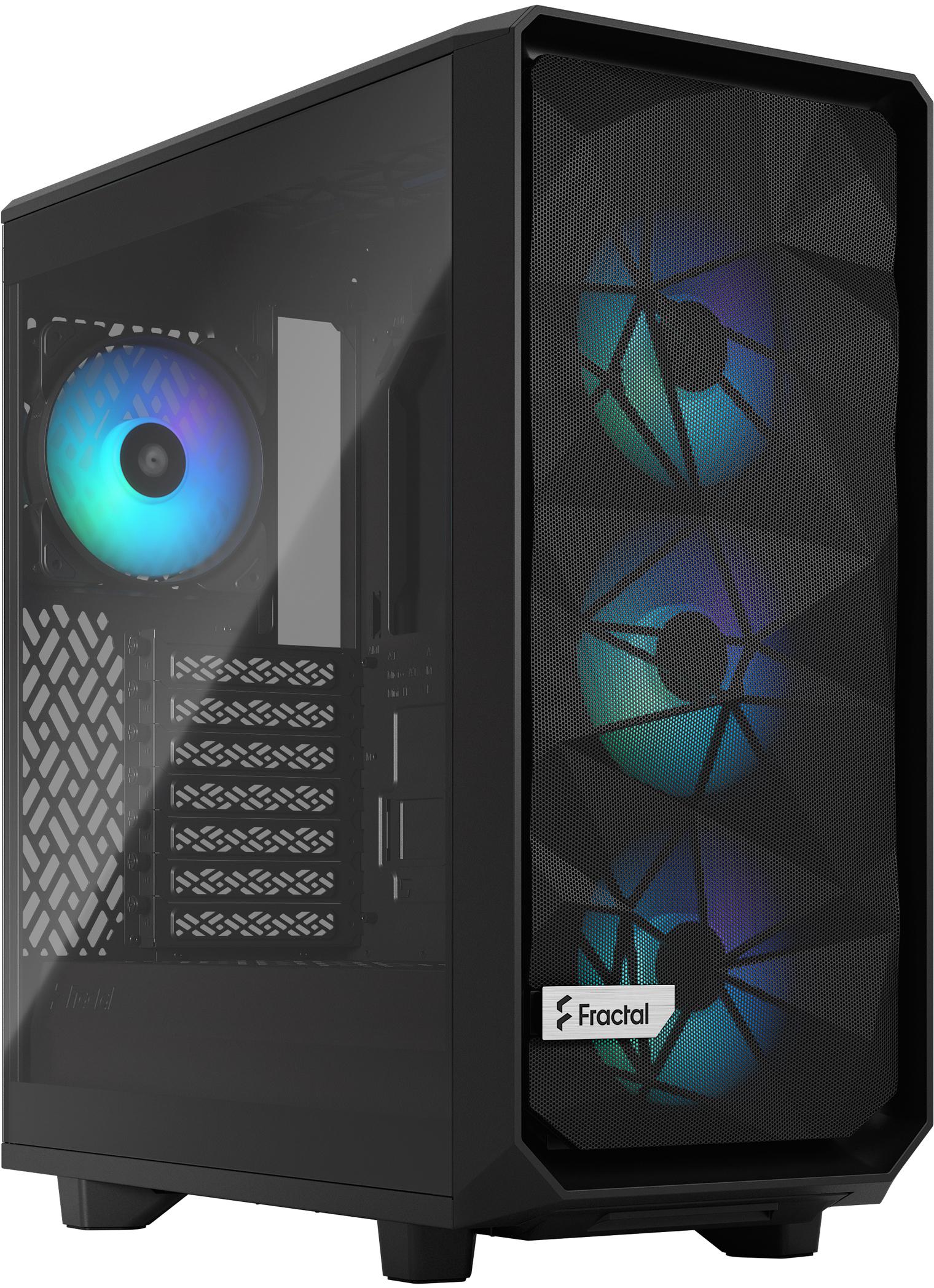 Fractal Design - Torre ATX Fractal Design Meshify 2 Compact Lite RGB Black TG Light Tint