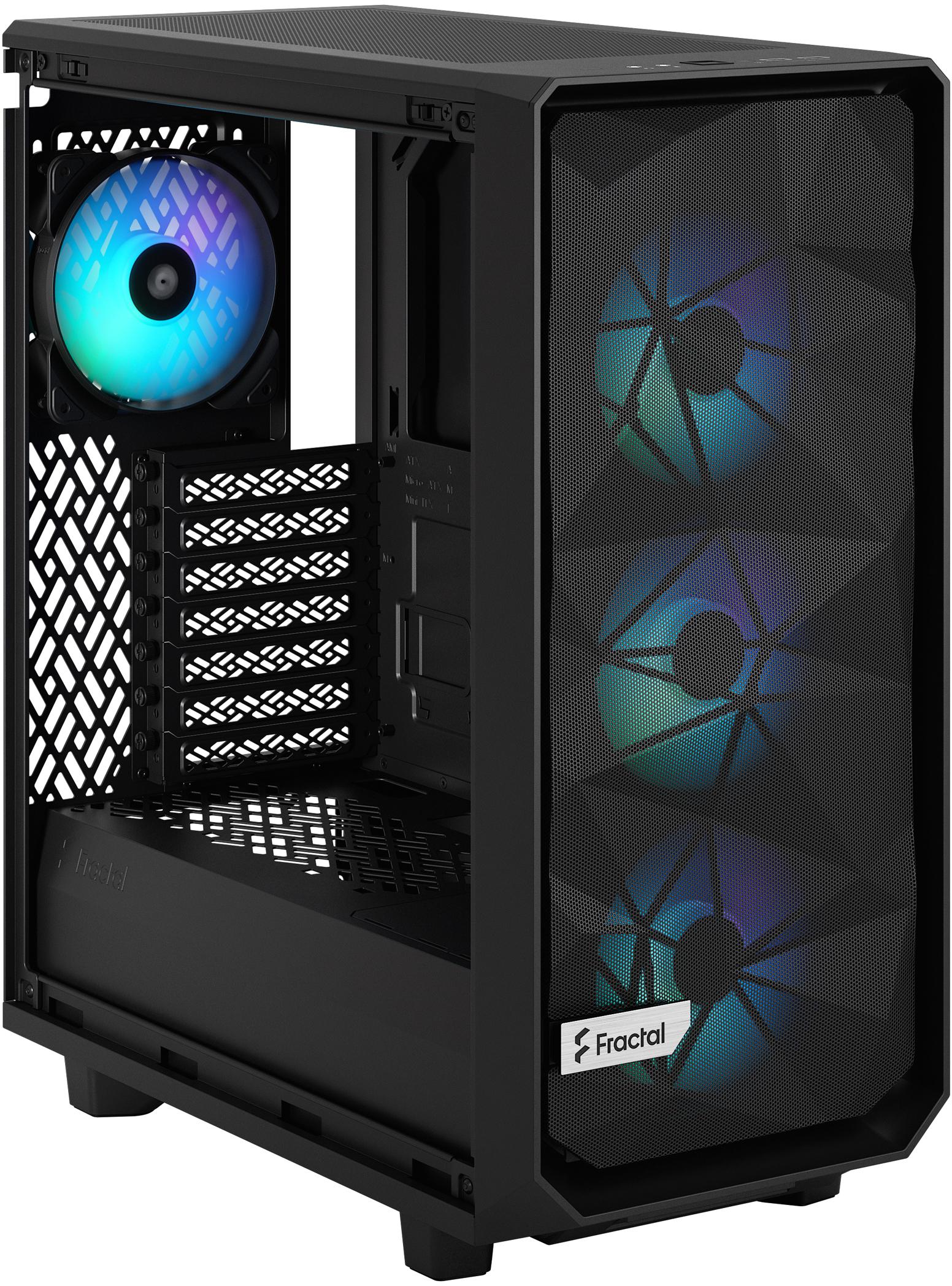 Fractal Design - Torre ATX Fractal Design Meshify 2 Compact Lite RGB Black TG Light Tint