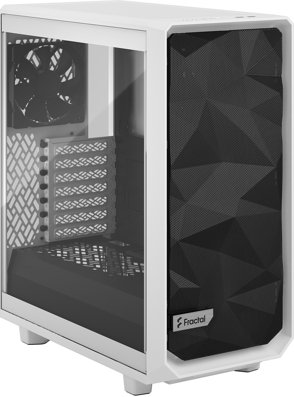 Fractal Design - Torre ATX Fractal Design Meshify 2 Compact Blanco Templado Clear Tint