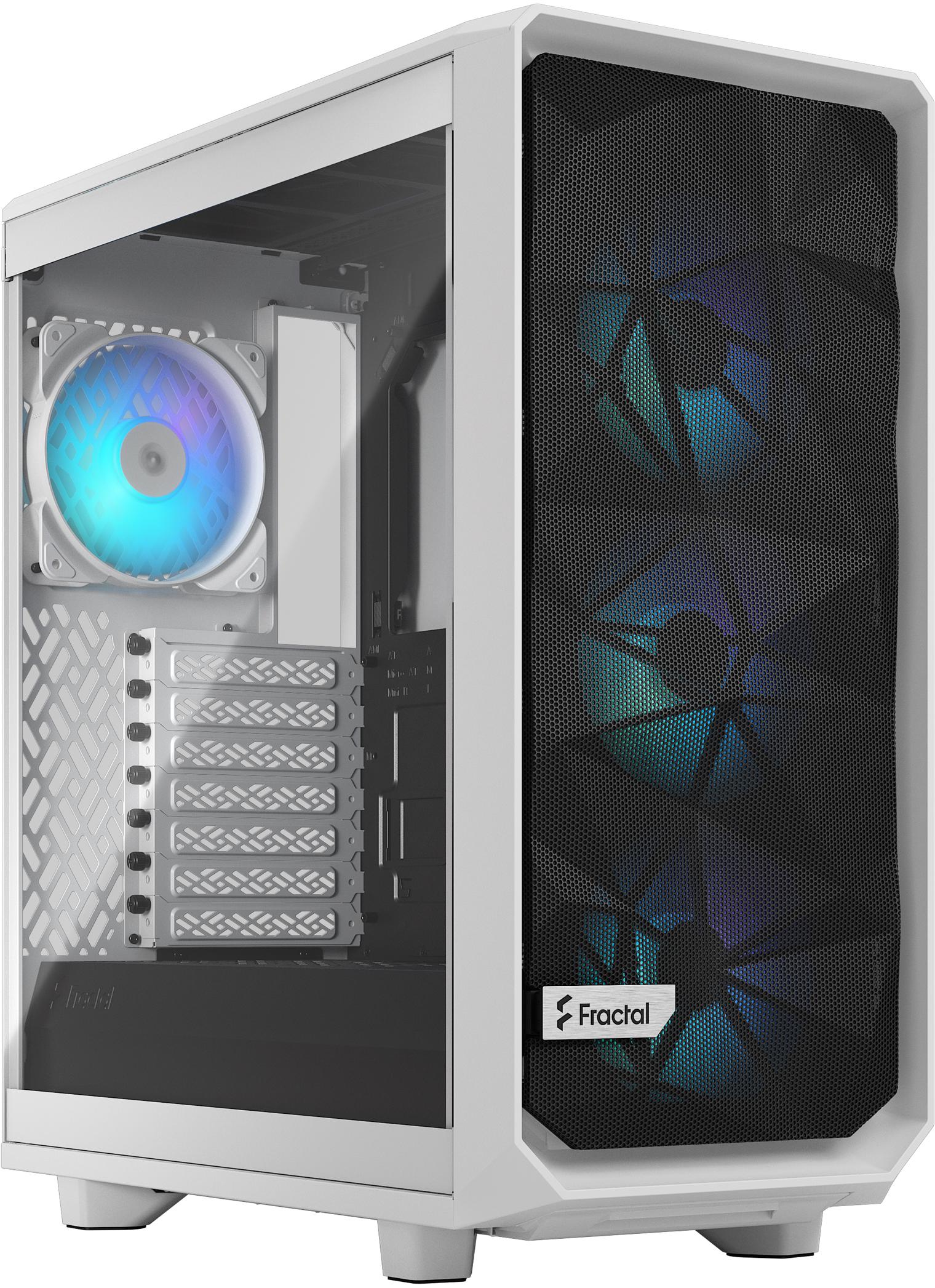 Torre ATX Fractal Design Meshify 2 Compact RGB White TG Clear Tint