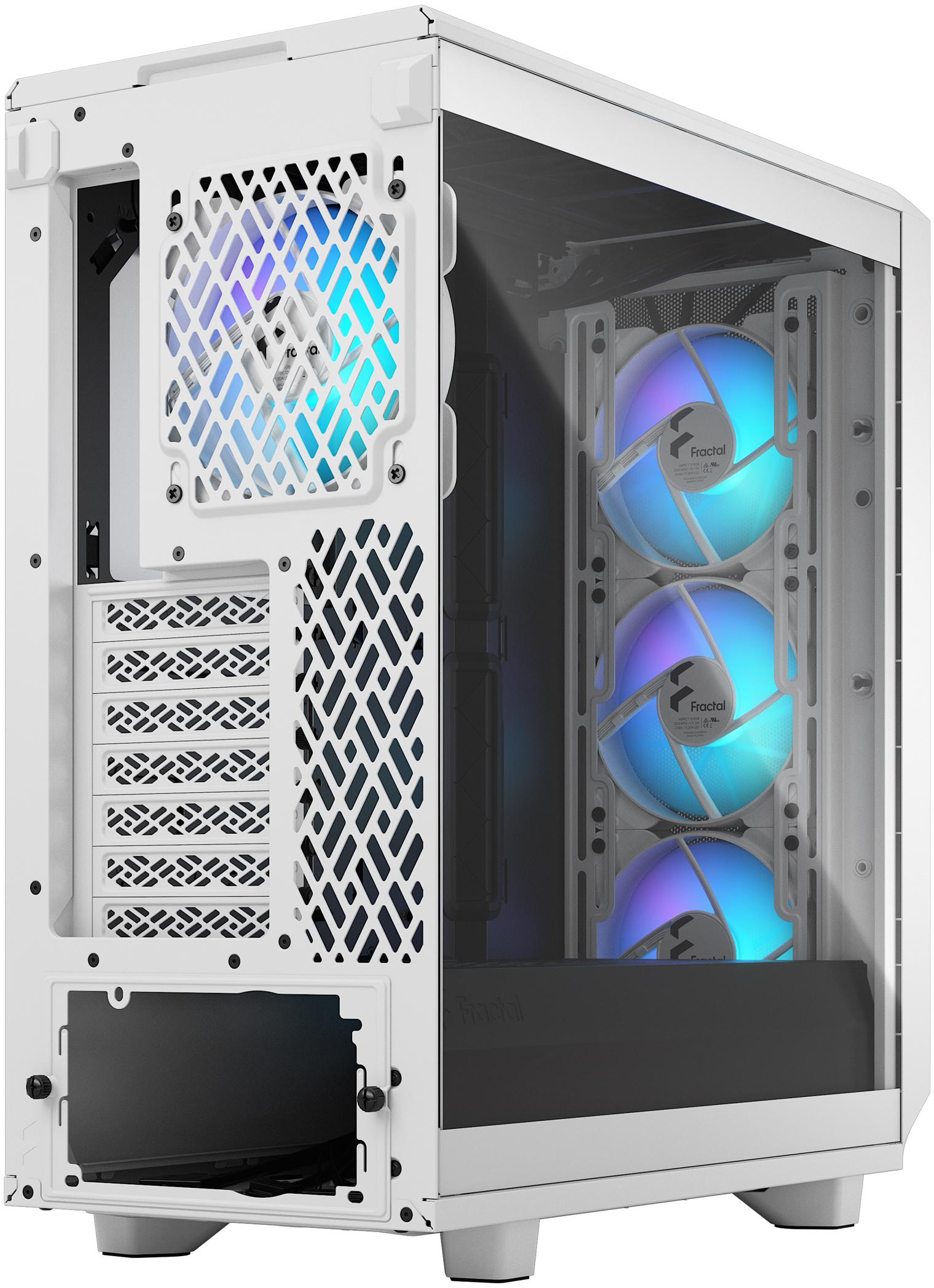 Fractal Design - Torre ATX Fractal Design Meshify 2 Compact RGB White TG Clear Tint