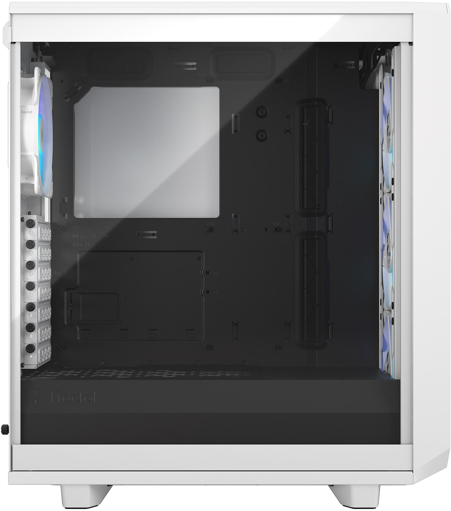 Fractal Design - Torre ATX Fractal Design Meshify 2 Compact RGB White TG Clear Tint