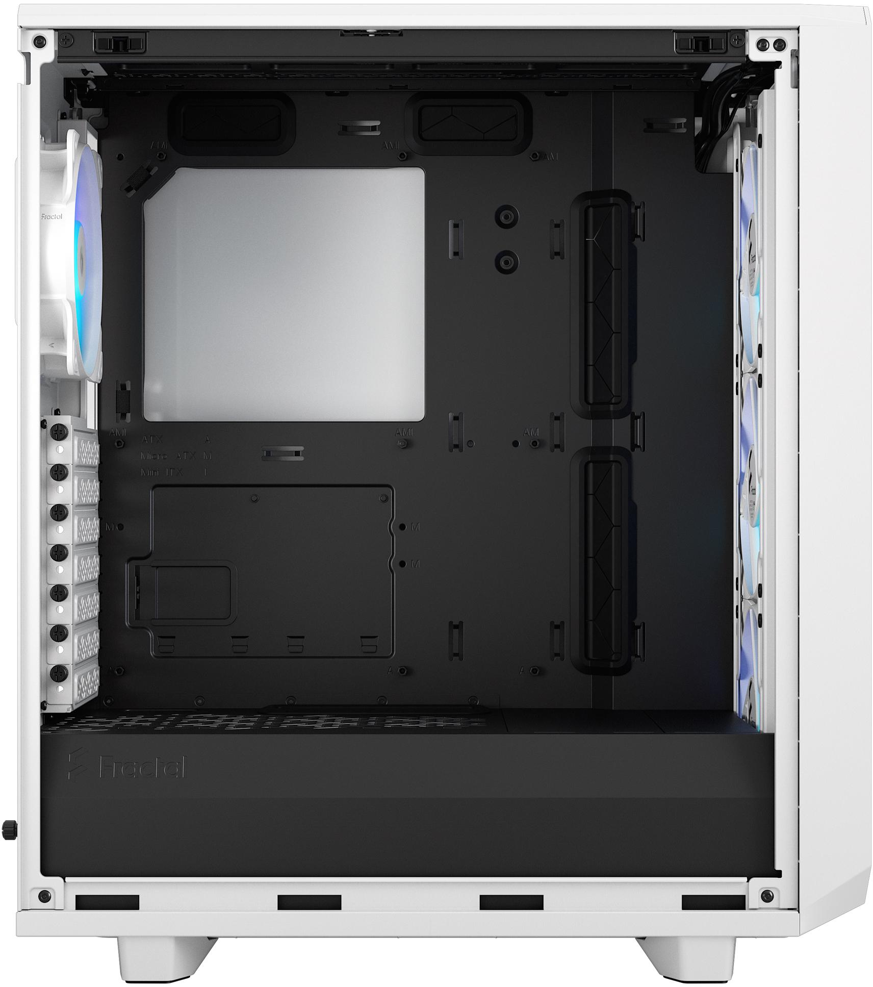 Fractal Design - Torre ATX Fractal Design Meshify 2 Compact RGB White TG Clear Tint