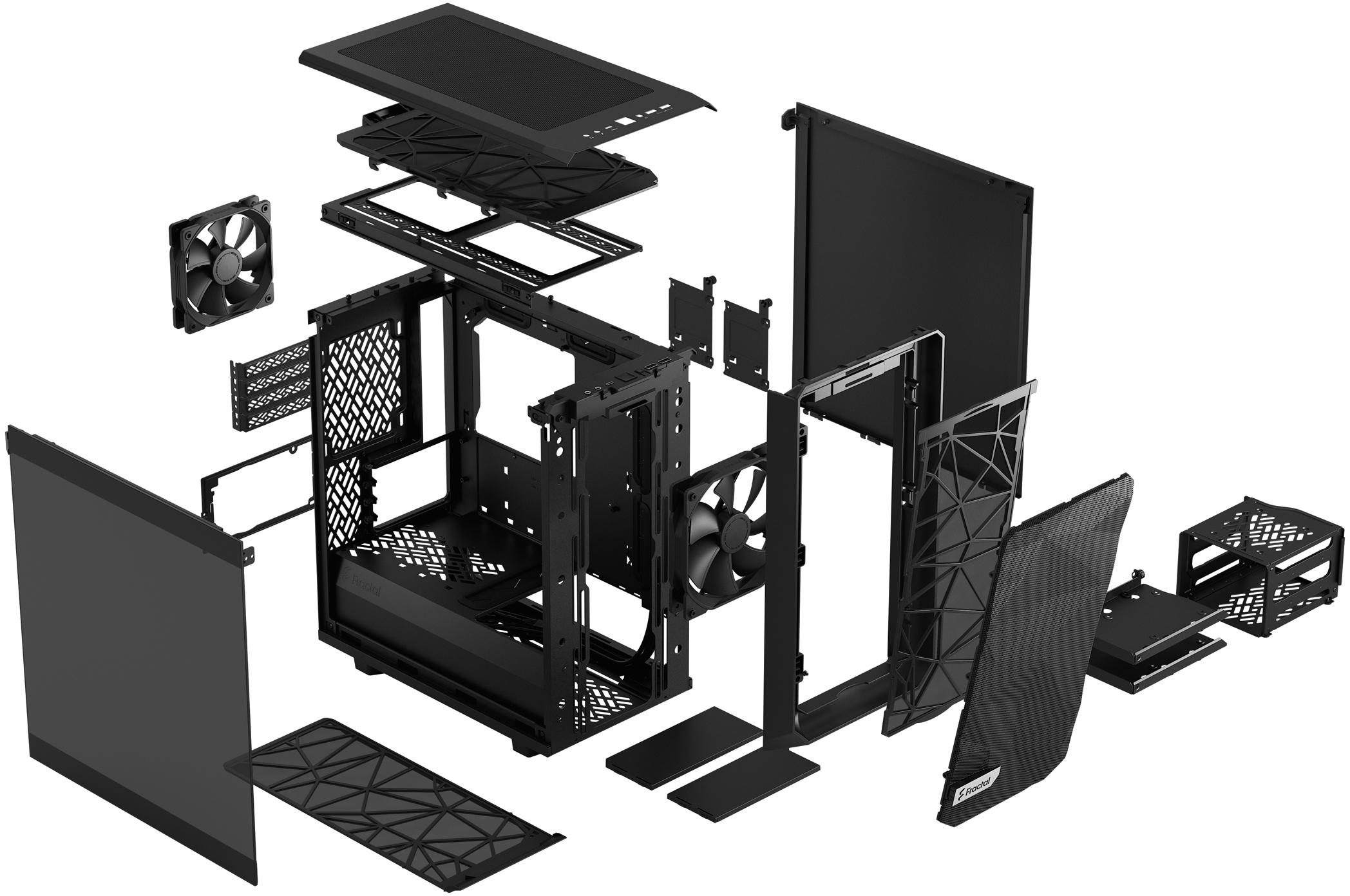 Fractal Design - Torre Micro-ATX Fractal Design Meshify 2 Mini Black TG Dark Tint