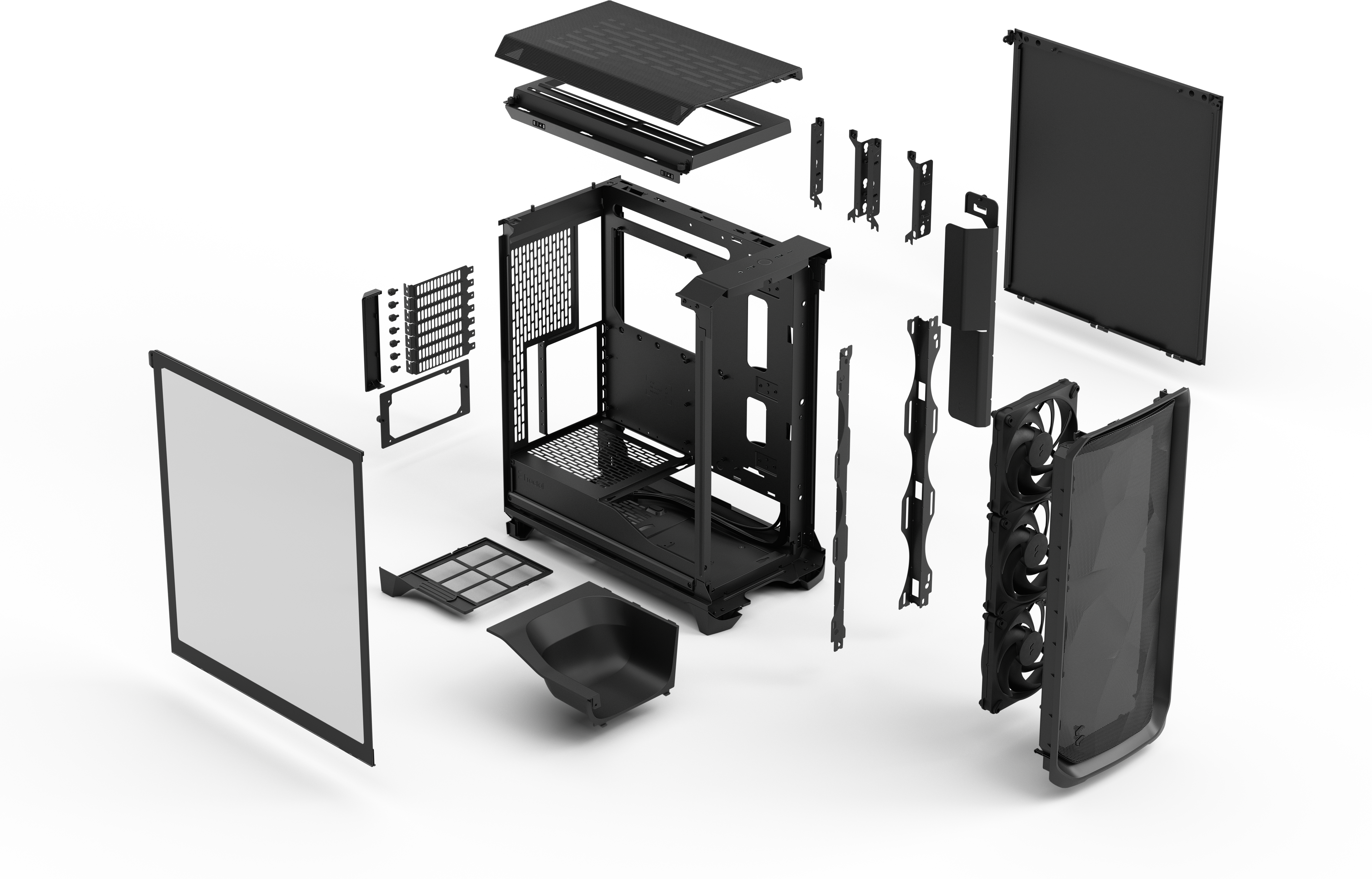 Fractal Design - Torre E-ATX Fractal Design Meshify 3 Negro TG Light Tint