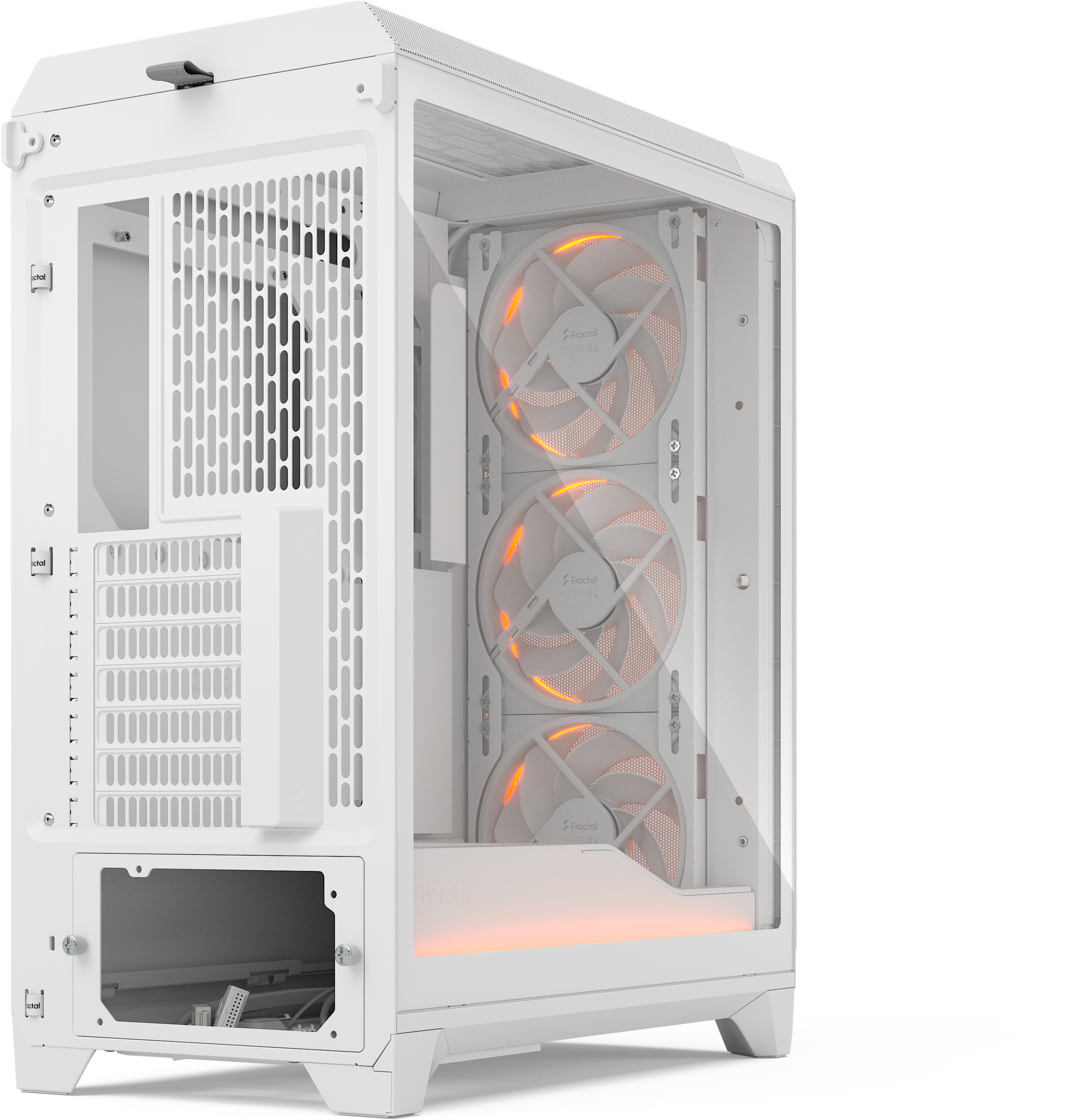 Fractal Design - Torre E-ATX Fractal Design Meshify 3 Ambience Pro RGB Blanca TG Clear Tint