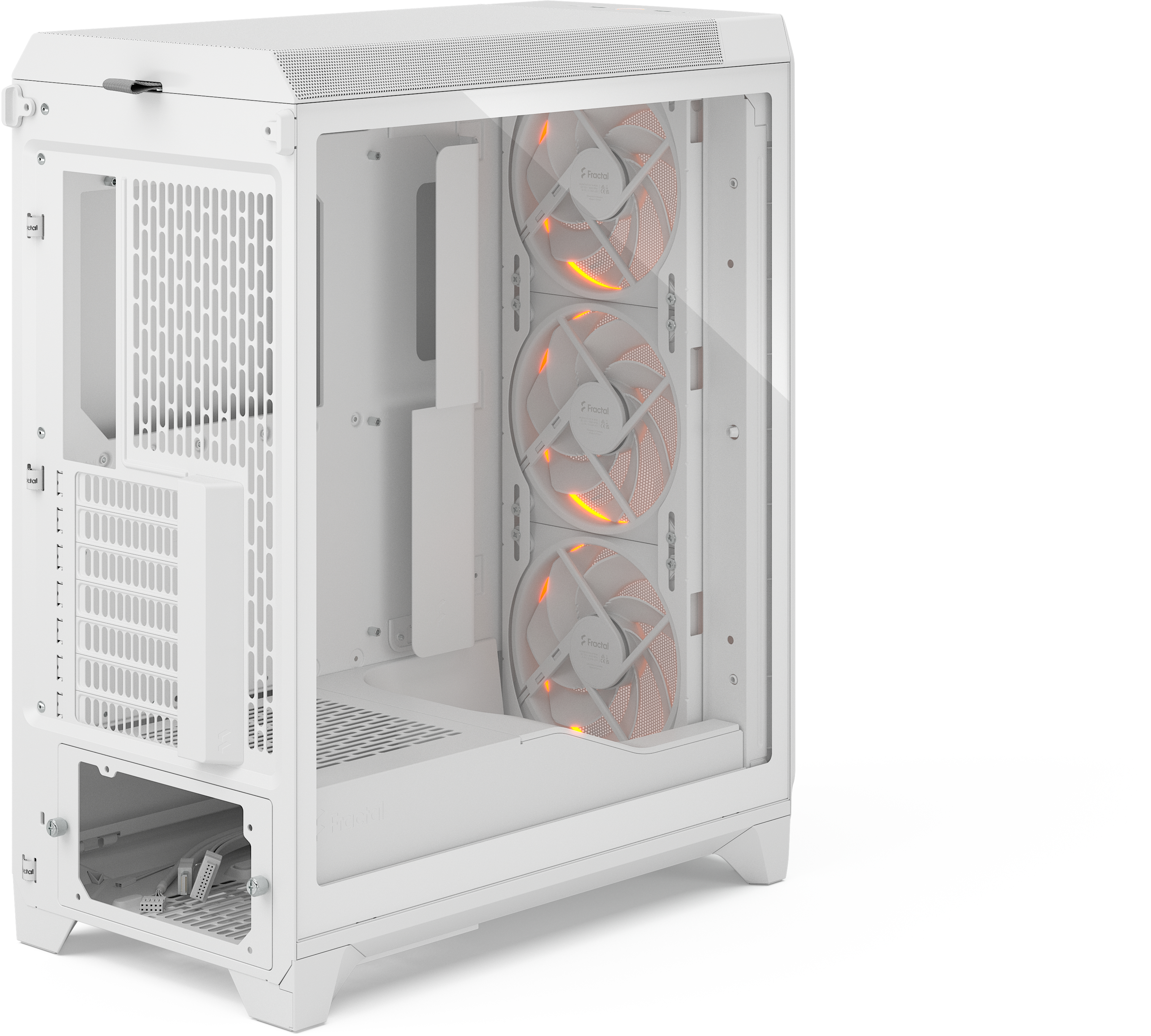 Fractal Design - Torre E-ATX Fractal Design Meshify 3 Blanca RGB TG Light Tint
