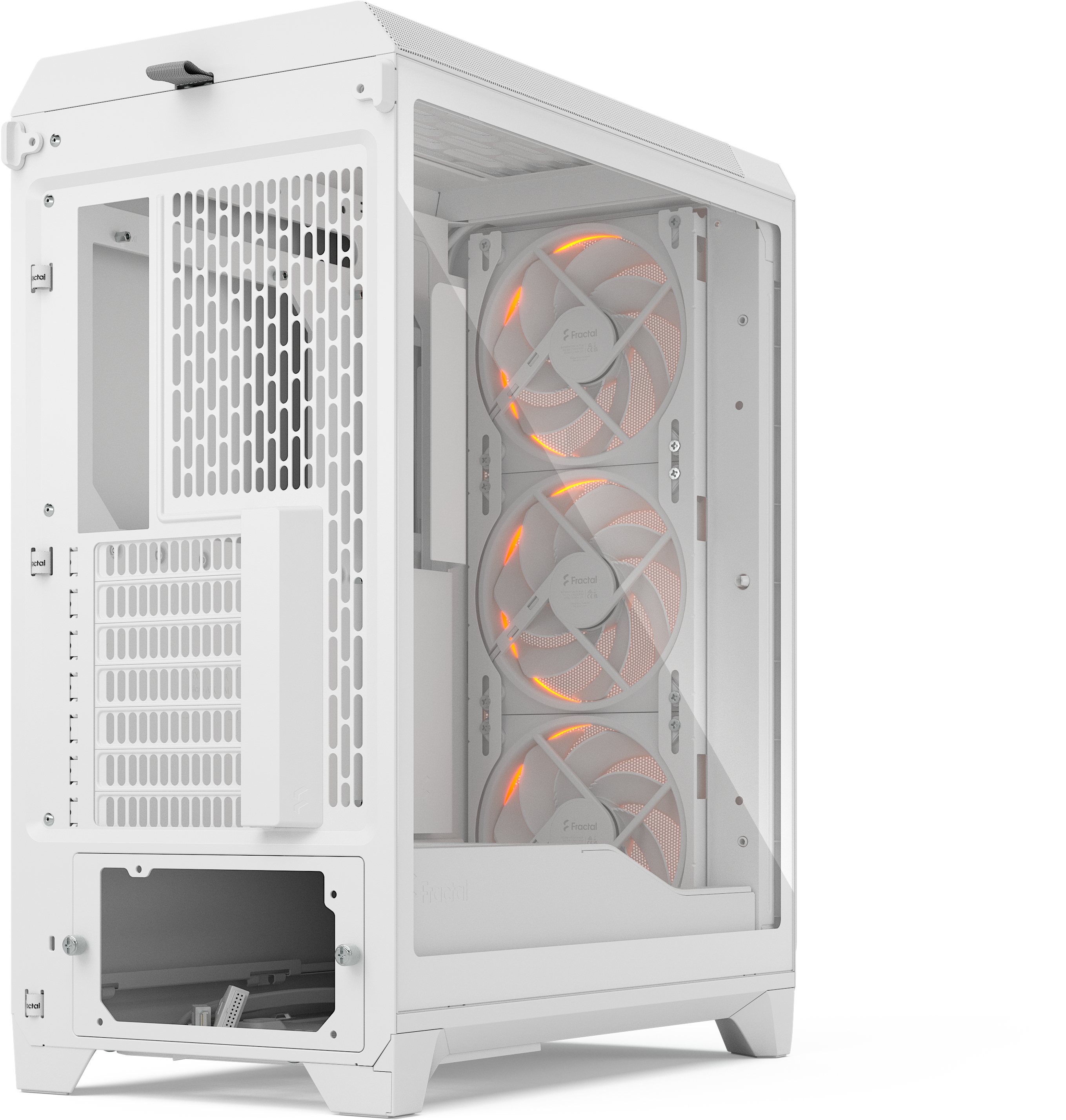 Fractal Design - Torre E-ATX Fractal Design Meshify 3 Blanca RGB TG Light Tint