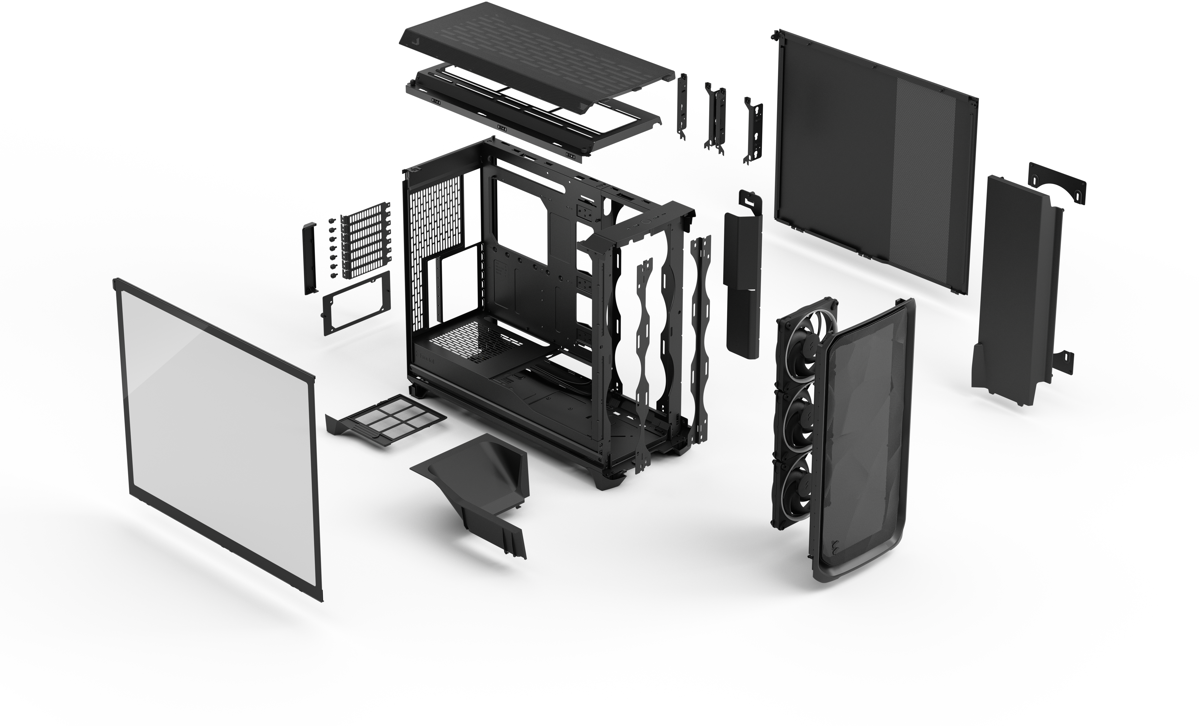 Fractal Design - Torre E-ATX Fractal Design Meshify 3 XL RGB Negra TG Light Tint