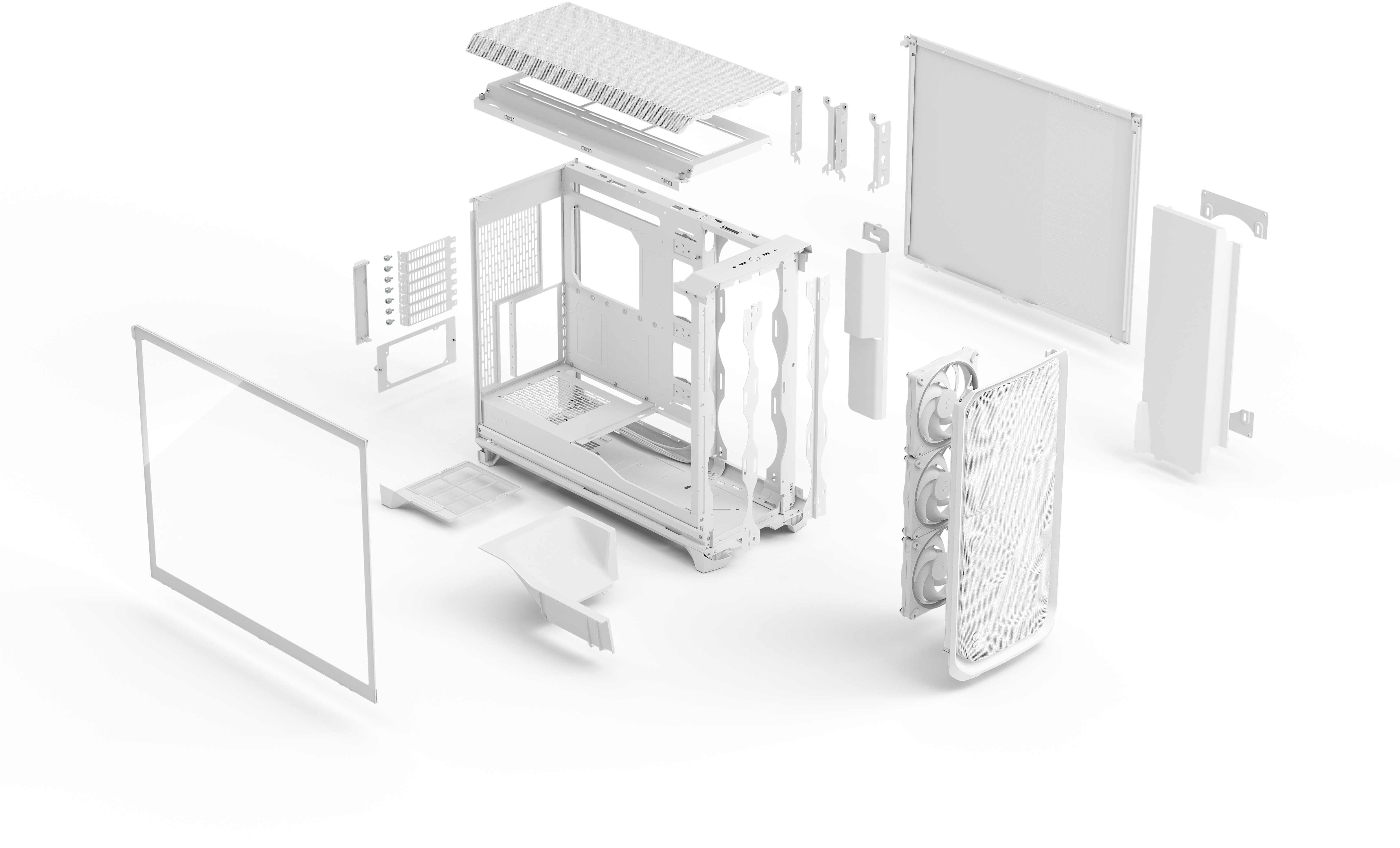 Fractal Design - Torre E-ATX Fractal Design Meshify 3 XL RGB Blanca TG Clear Tint