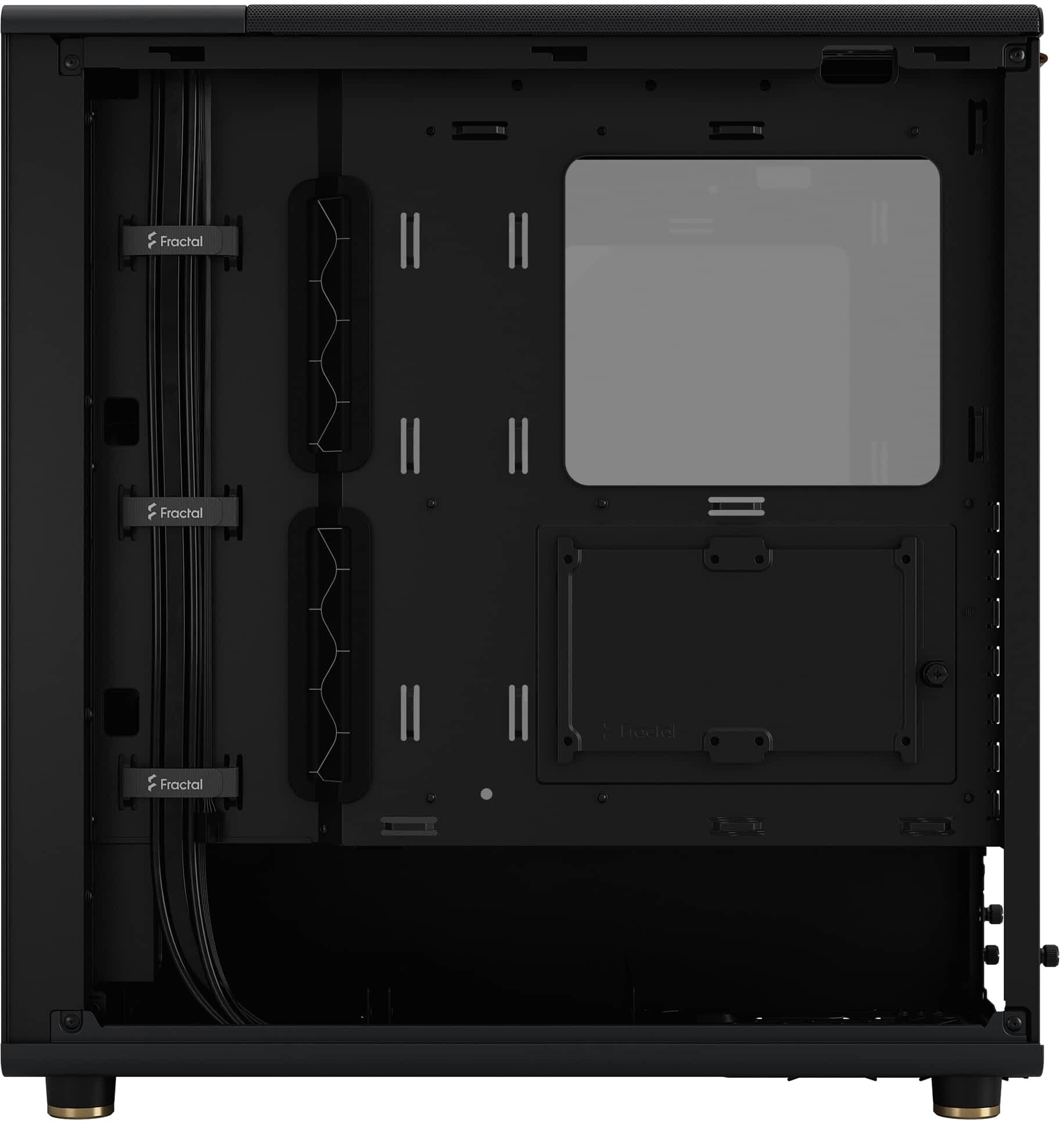 Fractal Design - Torre ATX Fractal North Black Carbon Cristal Templado