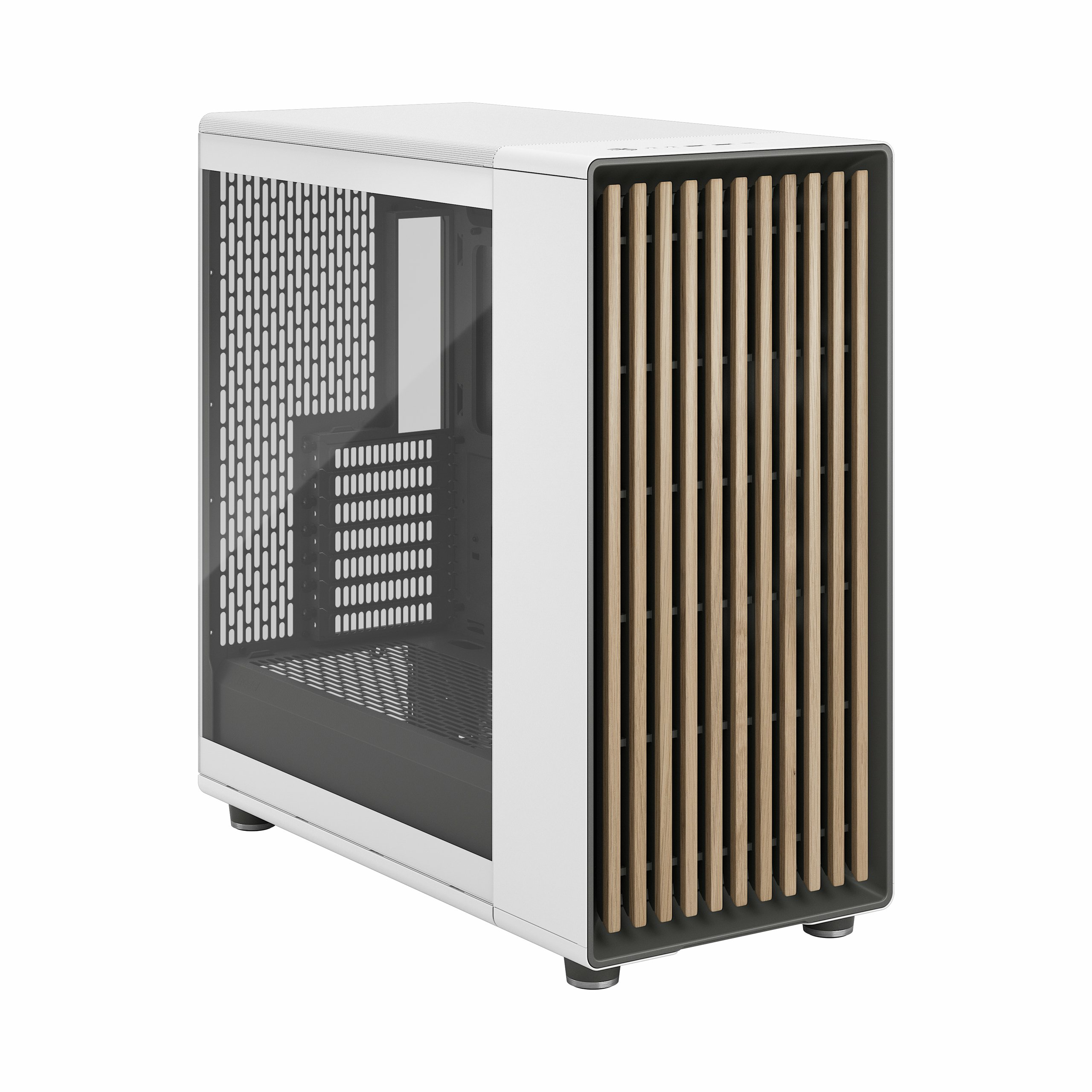 Fractal Design - Torre E-ATX Fractal North XL Chalk White TG Clear