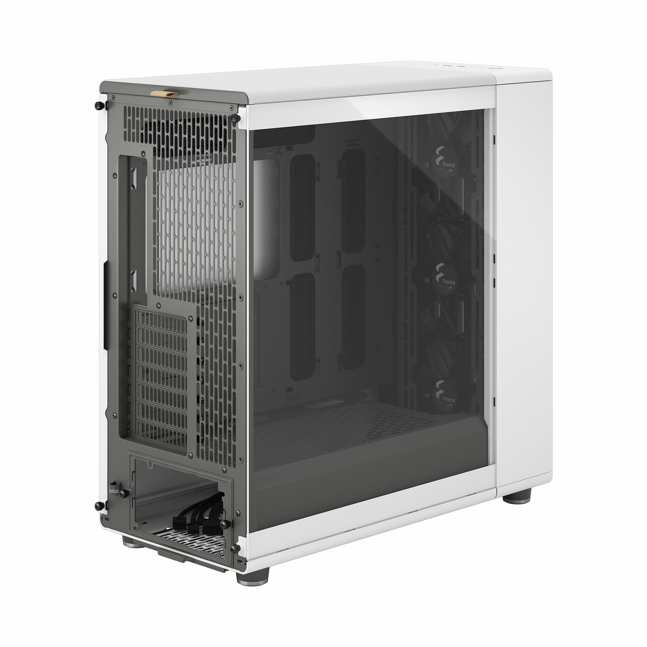 Fractal Design - Torre E-ATX Fractal North XL Chalk White TG Clear