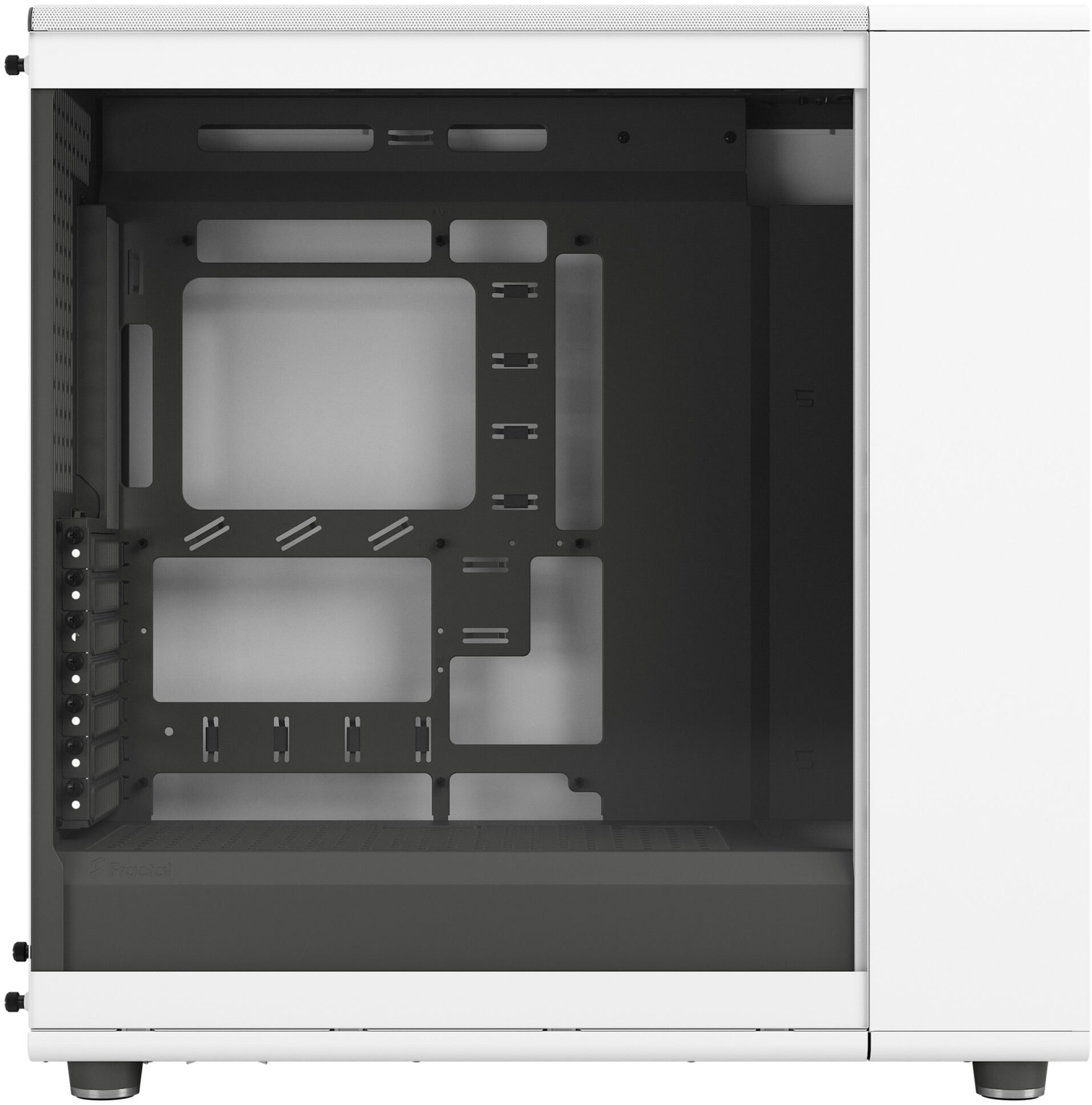 Fractal Design - Torre E-ATX Fractal Design North XL Chalk White TG Clear Reverse Connector