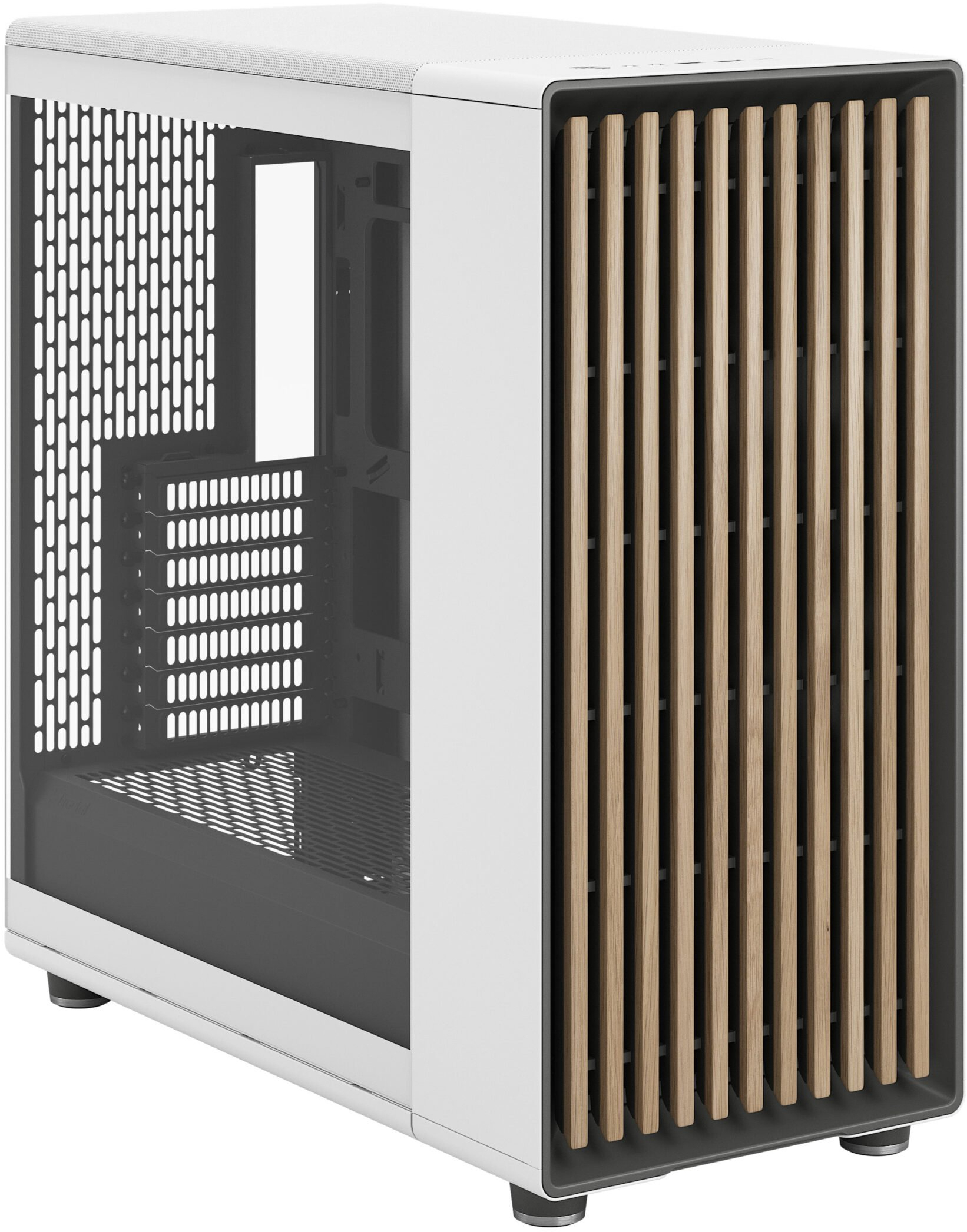Fractal Design - Torre E-ATX Fractal Design North XL Chalk White TG Clear Reverse Connector