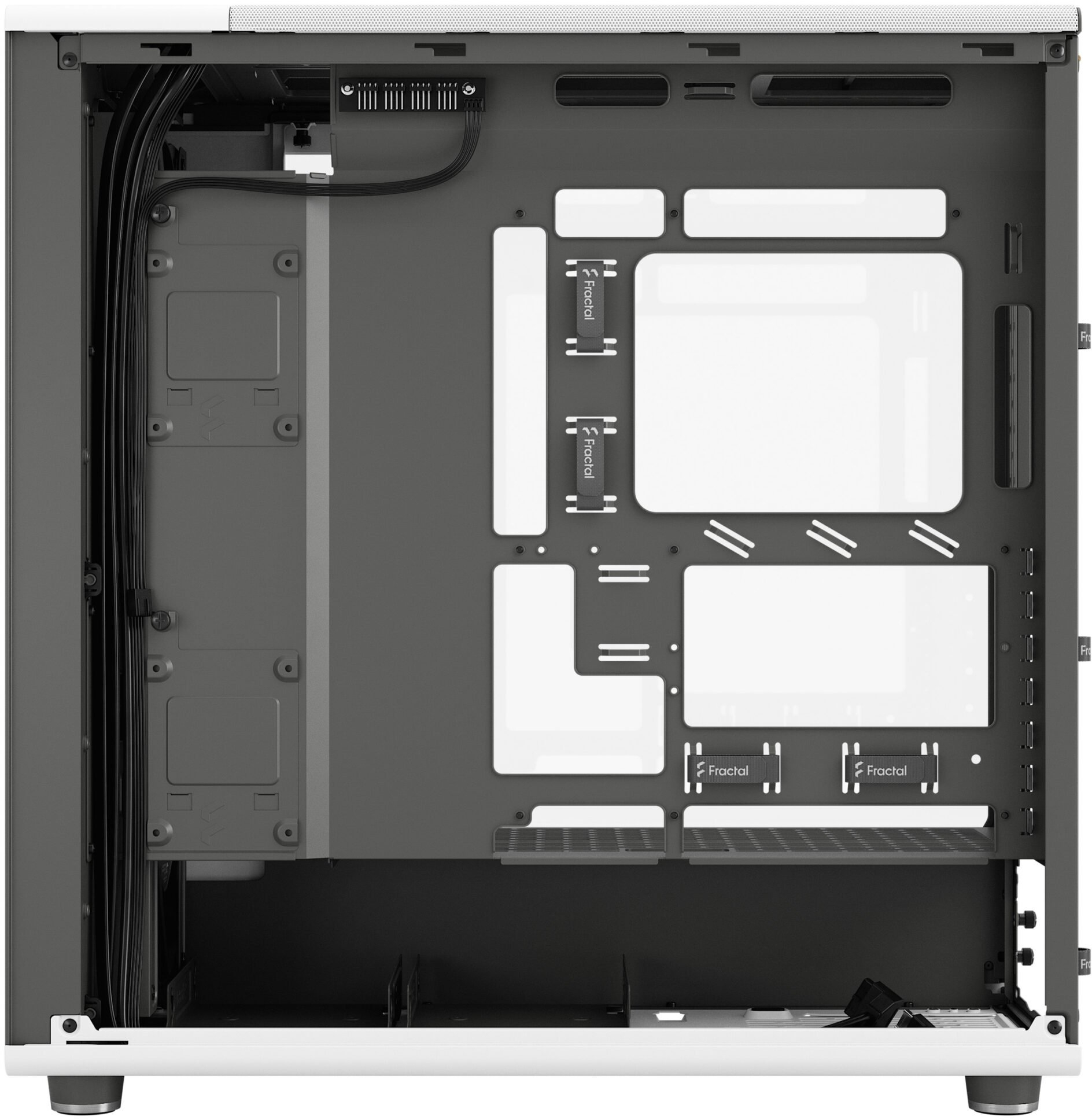 Fractal Design - Torre E-ATX Fractal Design North XL Chalk White TG Clear Reverse Connector