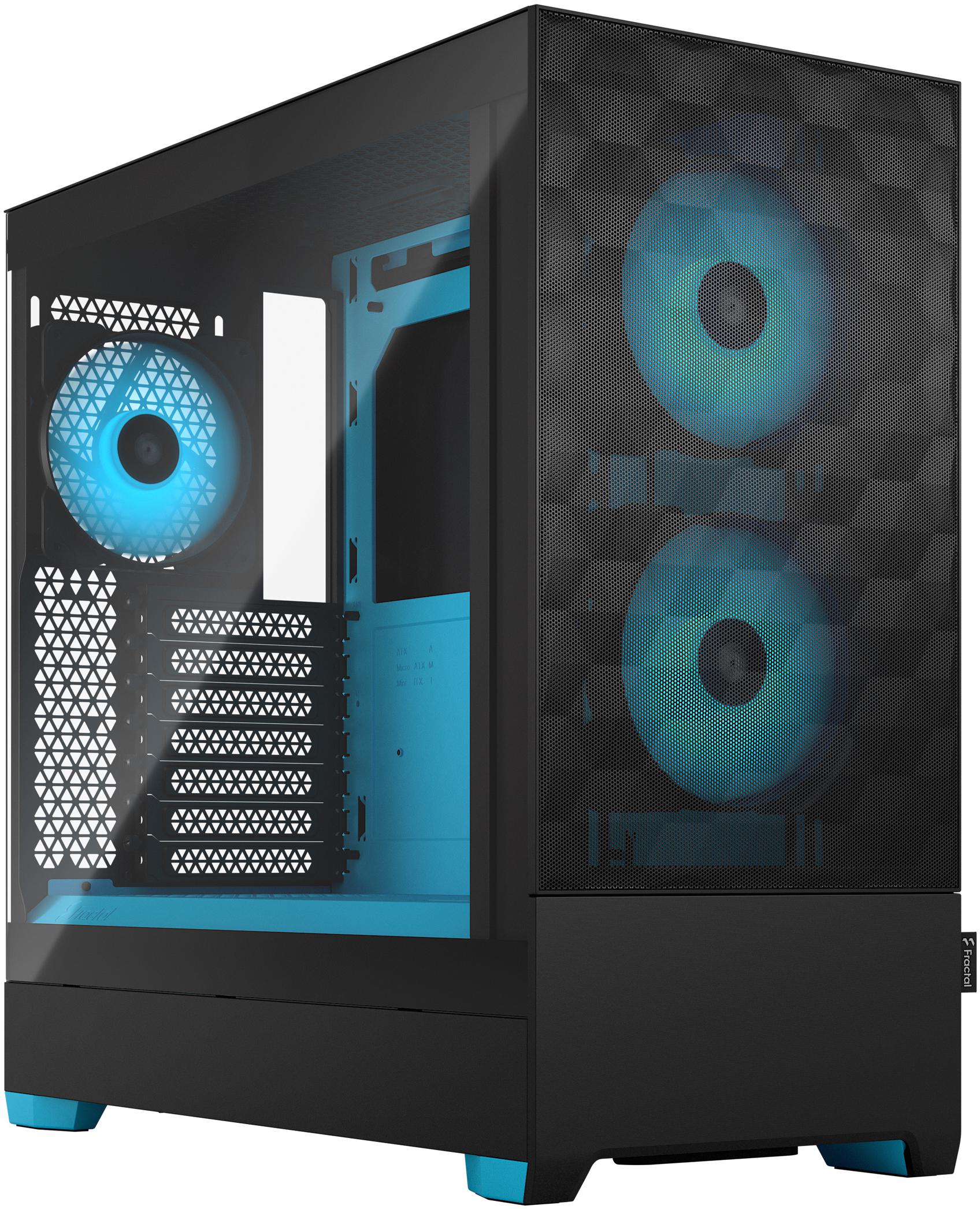 Torre ATX Fractal Design Pop Air RGB Cyan Core TG Clear Tint