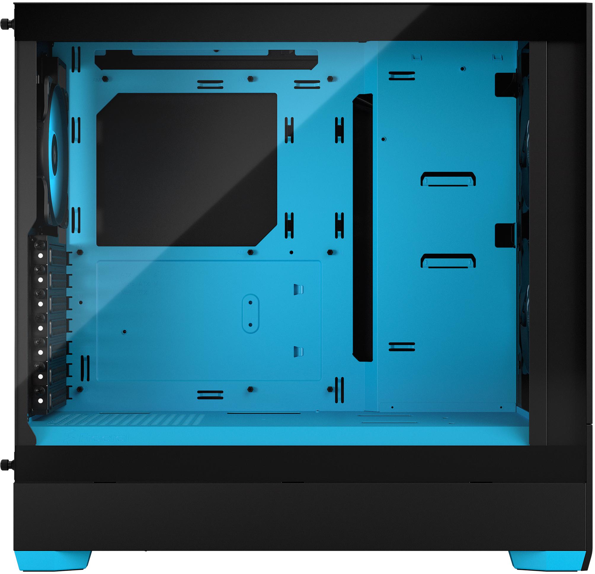 Fractal Design - Torre ATX Fractal Design Pop Air RGB Cyan Core TG Clear Tint