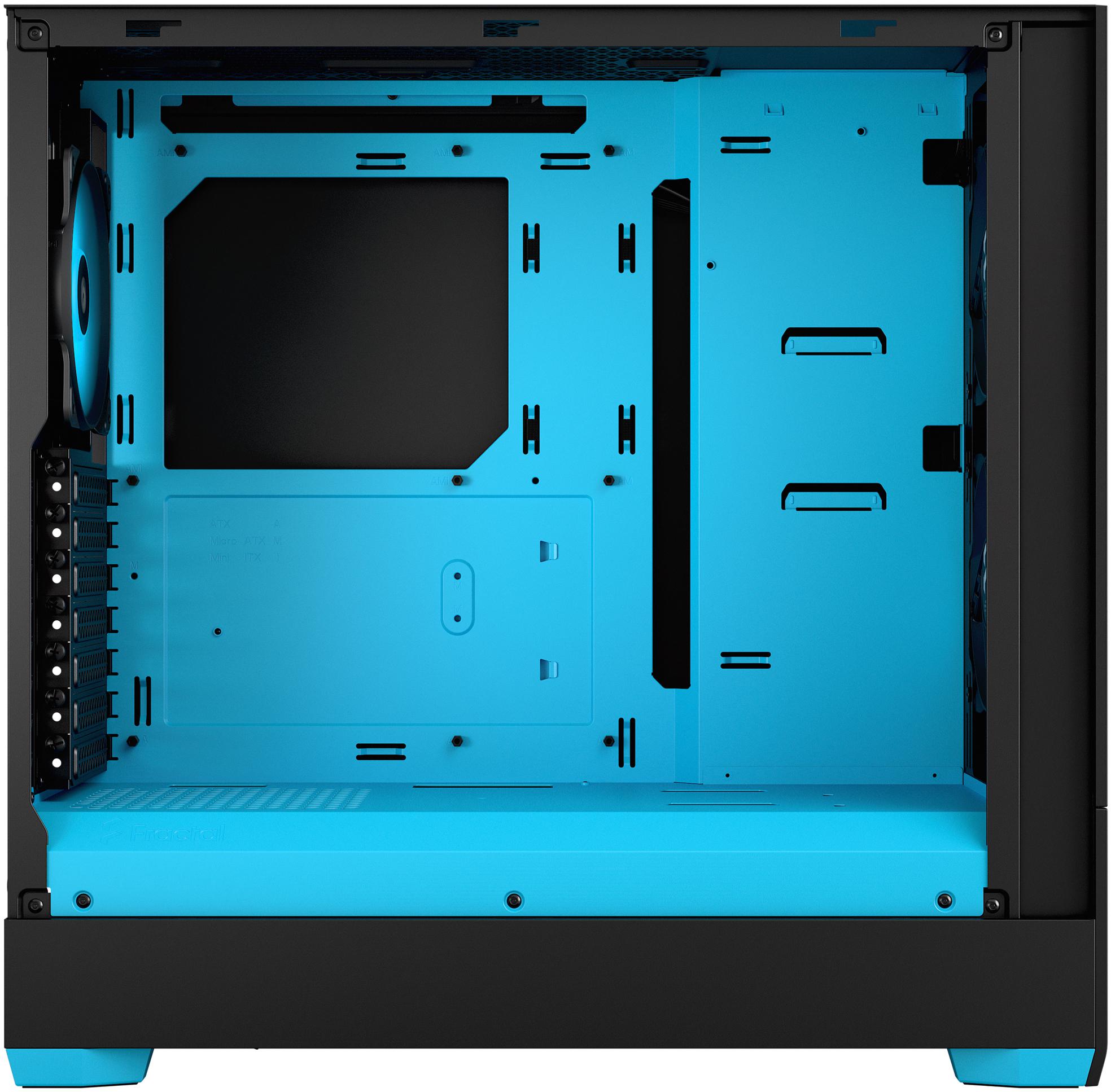 Fractal Design - Torre ATX Fractal Design Pop Air RGB Cyan Core TG Clear Tint