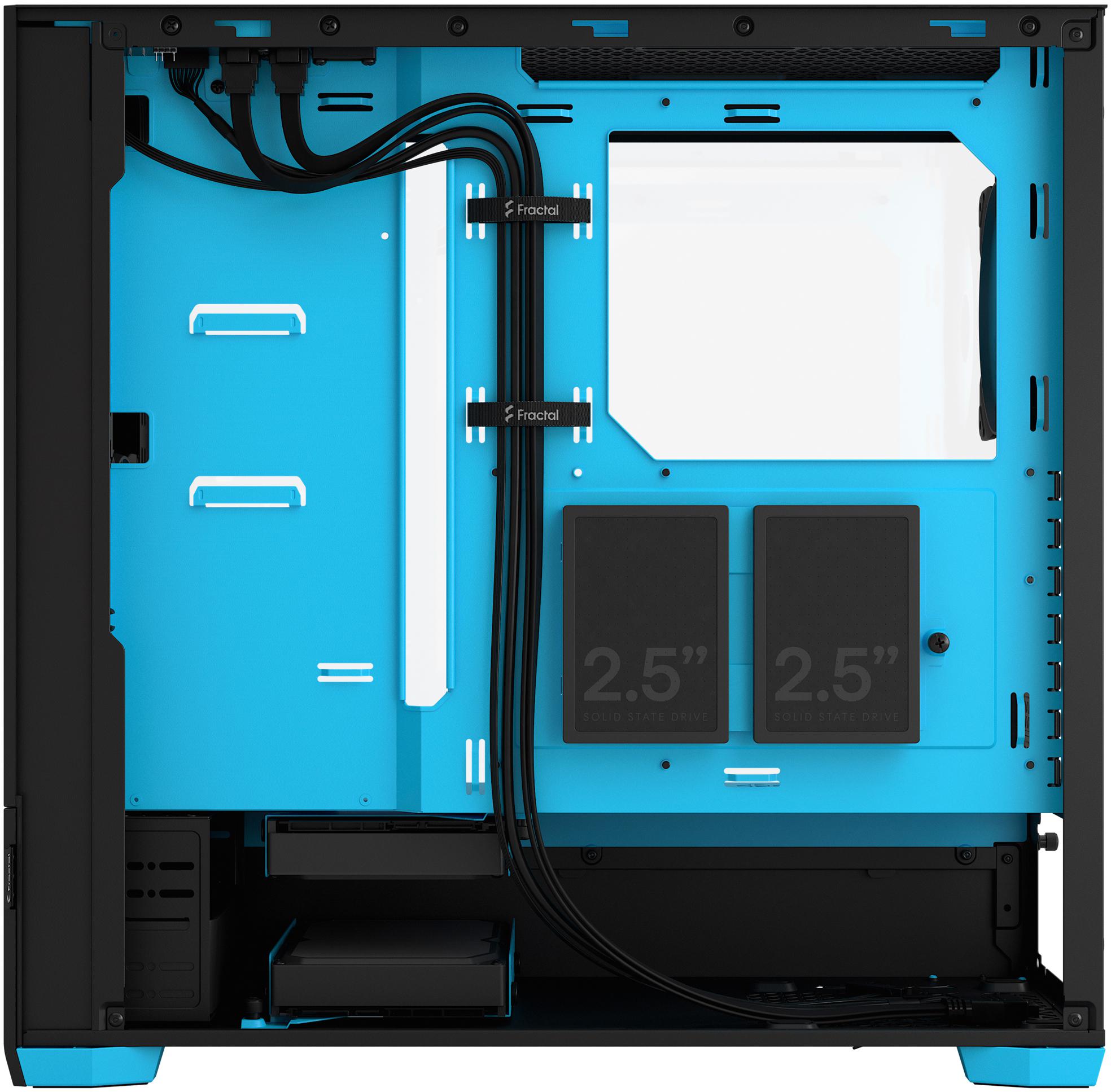 Fractal Design - Torre ATX Fractal Design Pop Air RGB Cyan Core TG Clear Tint