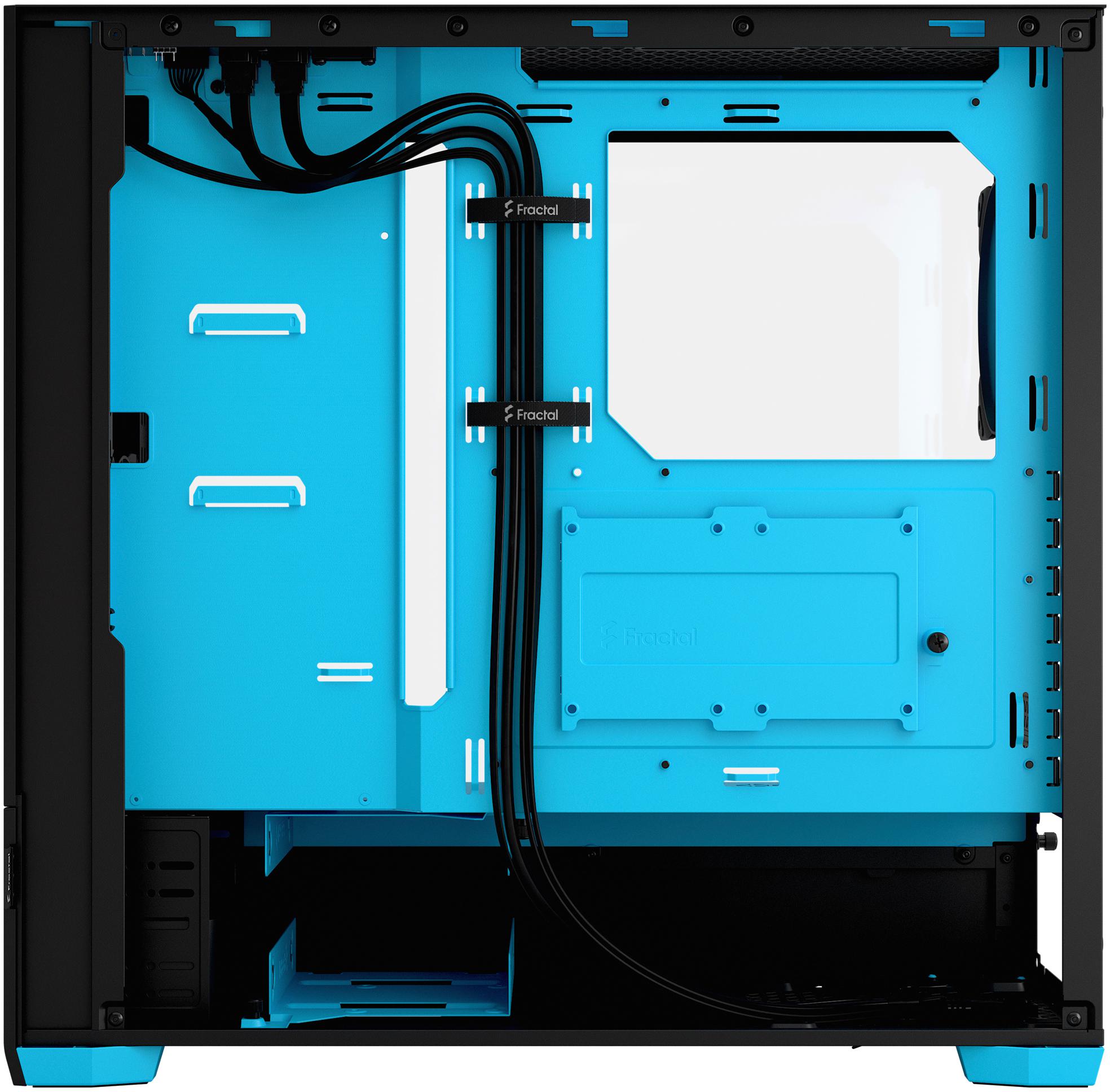 Fractal Design - Torre ATX Fractal Design Pop Air RGB Cyan Core TG Clear Tint