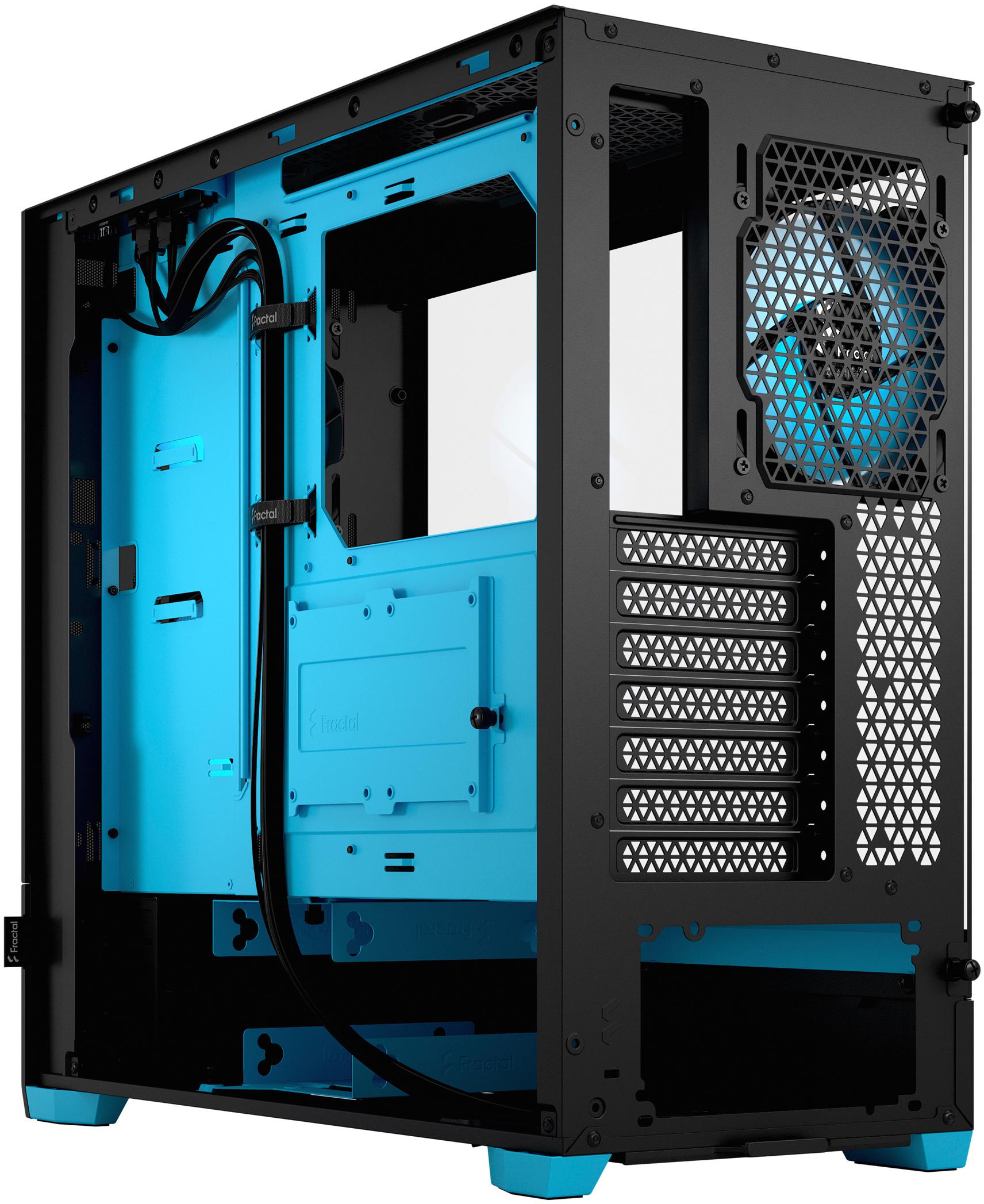 Fractal Design - Torre ATX Fractal Design Pop Air RGB Cyan Core TG Clear Tint