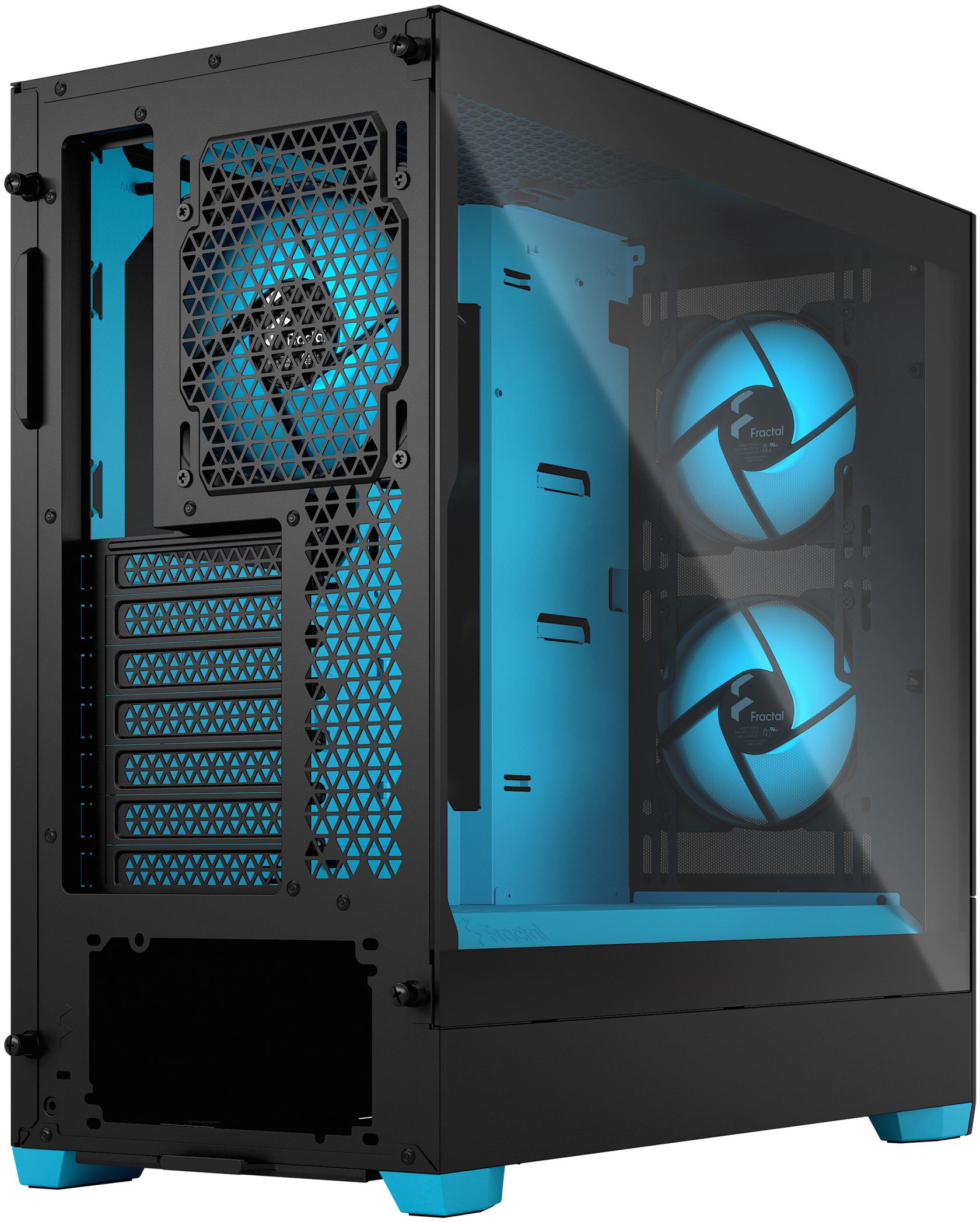 Fractal Design - Torre ATX Fractal Design Pop Air RGB Cyan Core TG Clear Tint