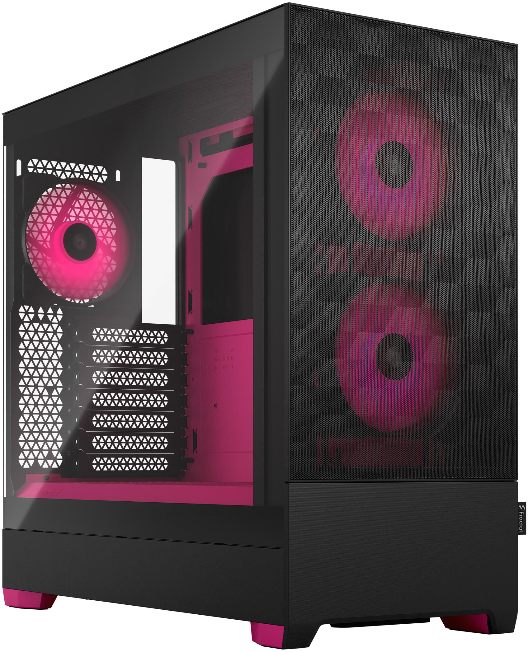 Fractal Design - Torre ATX Fractal Design Pop Air RGB Magenta Core TG Clear Tint