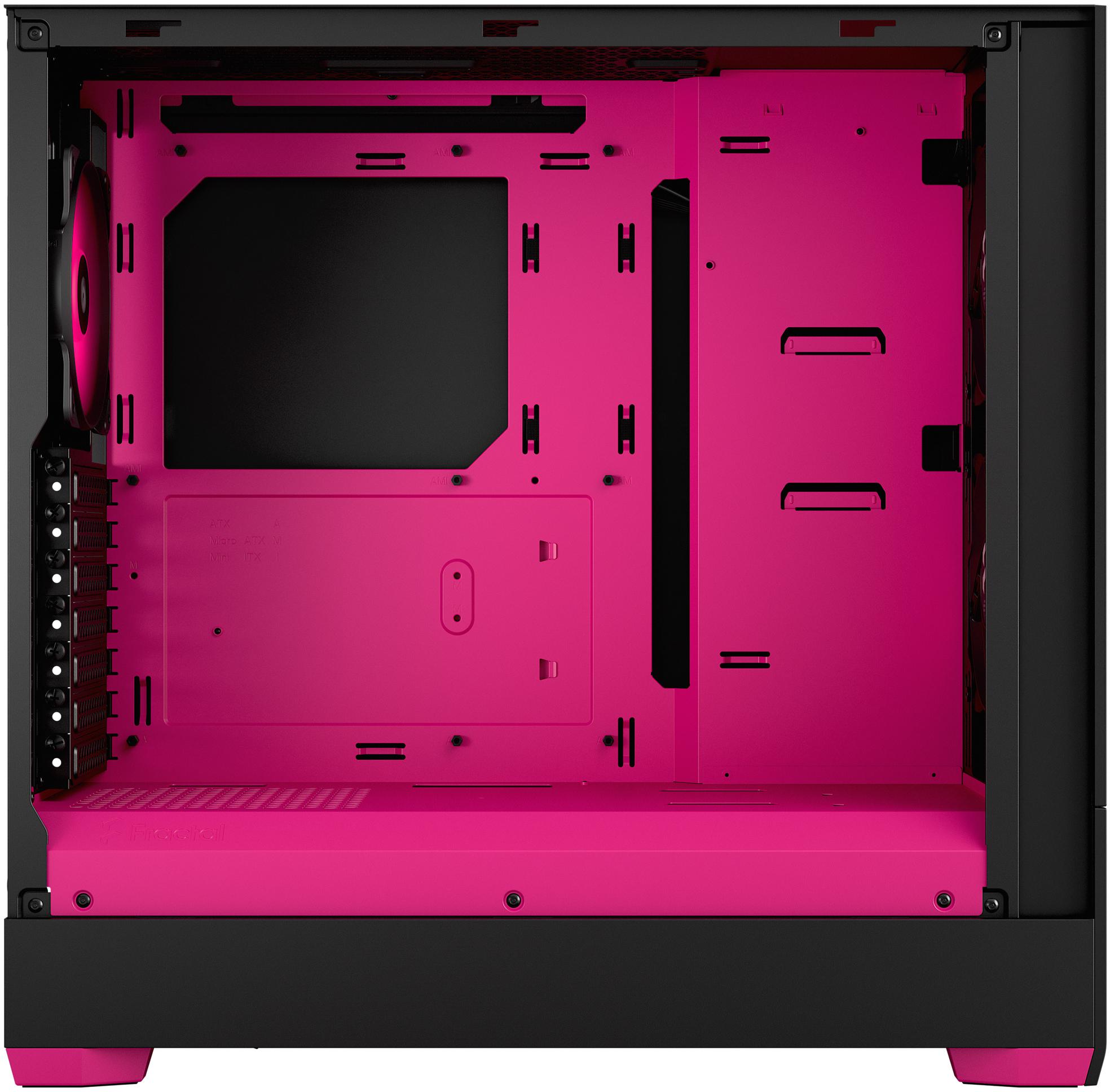 Fractal Design - Torre ATX Fractal Design Pop Air RGB Magenta Core TG Clear Tint