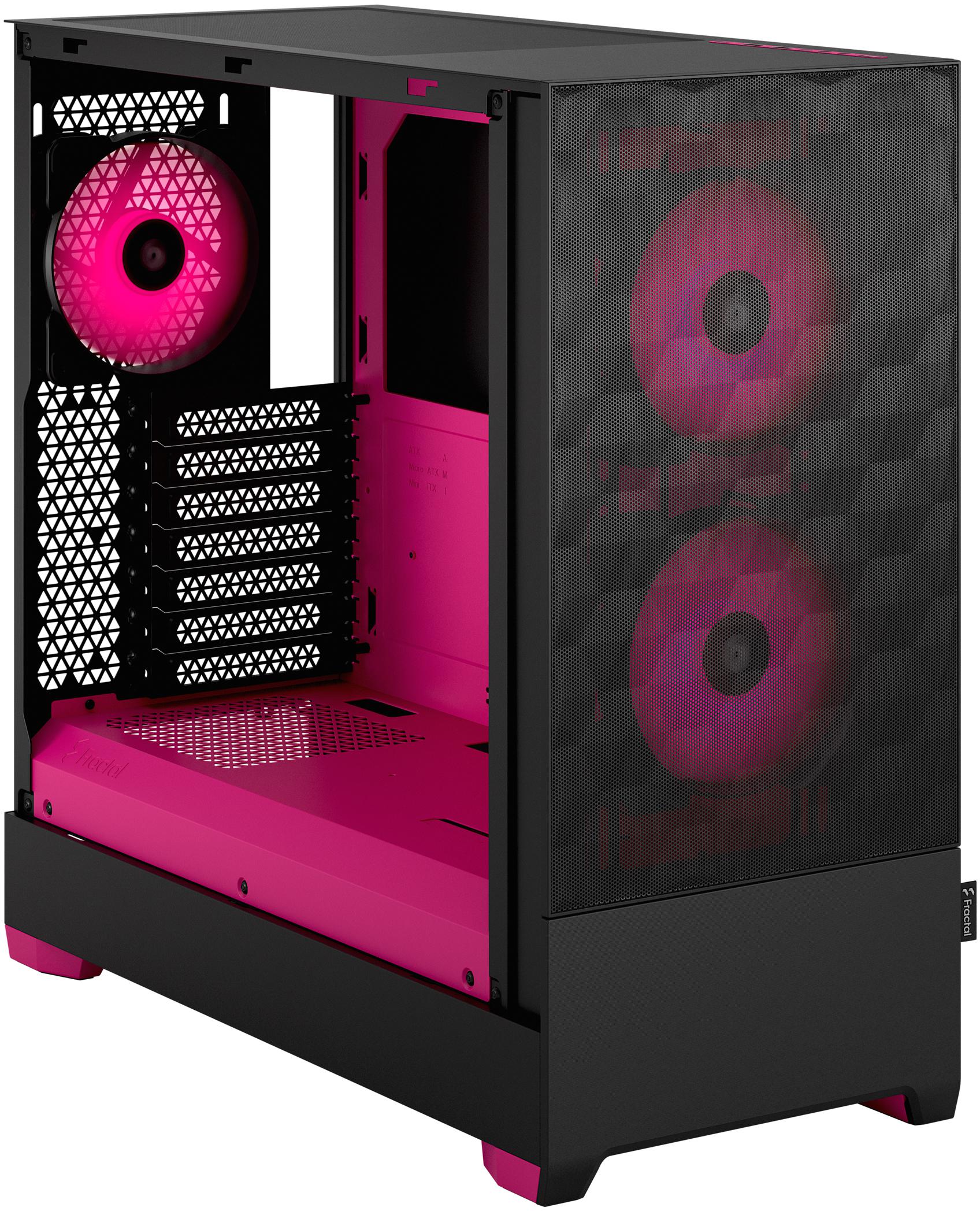 Fractal Design - Torre ATX Fractal Design Pop Air RGB Magenta Core TG Clear Tint