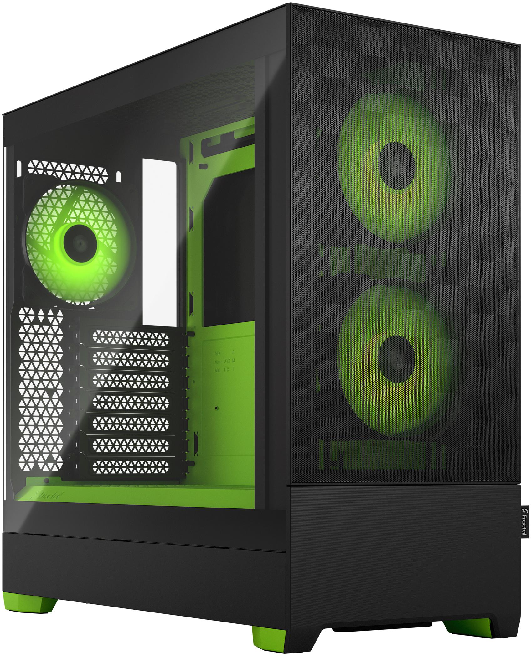 Fractal Design - Torre ATX Fractal Design Pop Air RGB Green Core TG Clear Tint