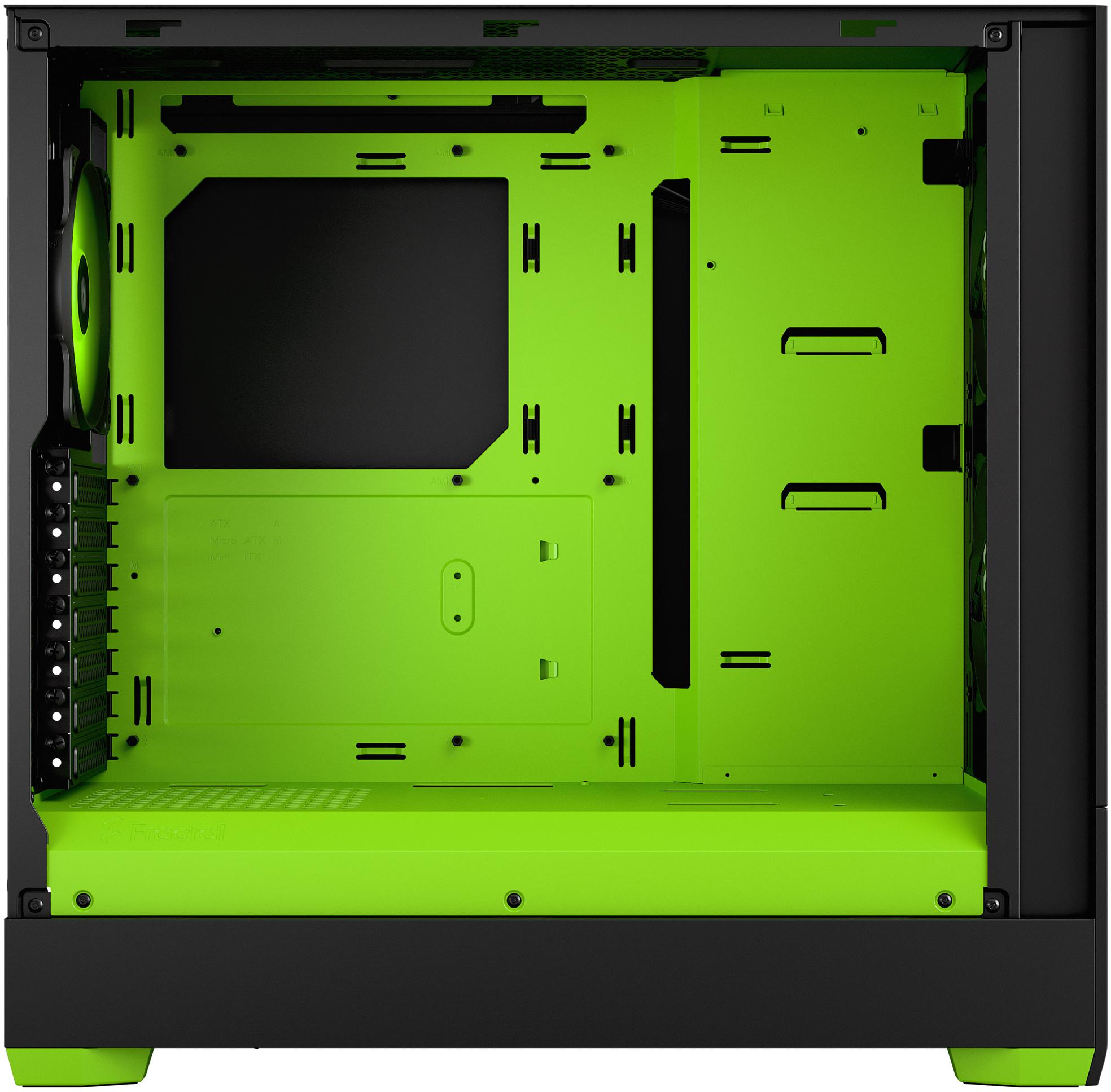 Fractal Design - Torre ATX Fractal Design Pop Air RGB Green Core TG Clear Tint