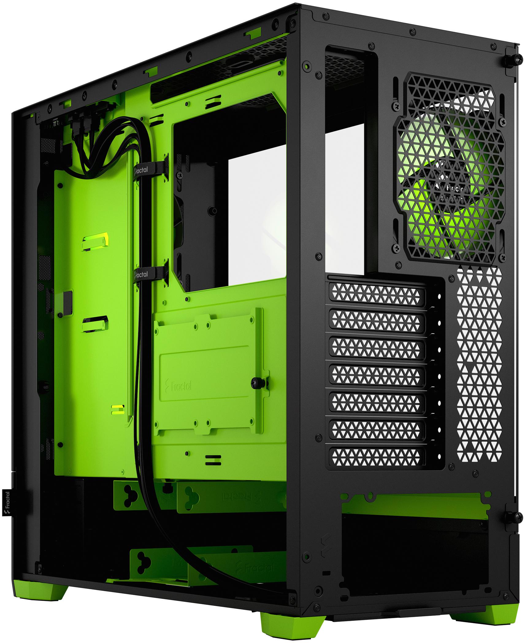 Fractal Design - Torre ATX Fractal Design Pop Air RGB Green Core TG Clear Tint