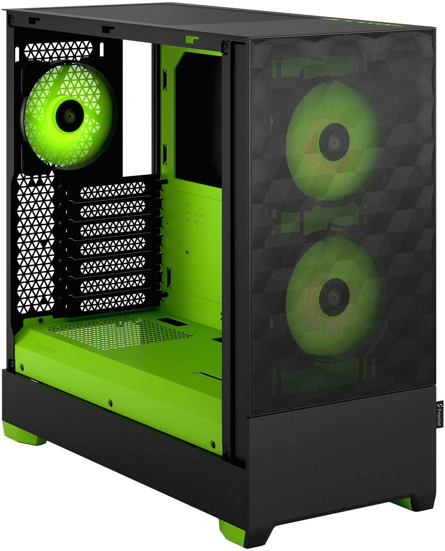 Fractal Design - Torre ATX Fractal Design Pop Air RGB Green Core TG Clear Tint