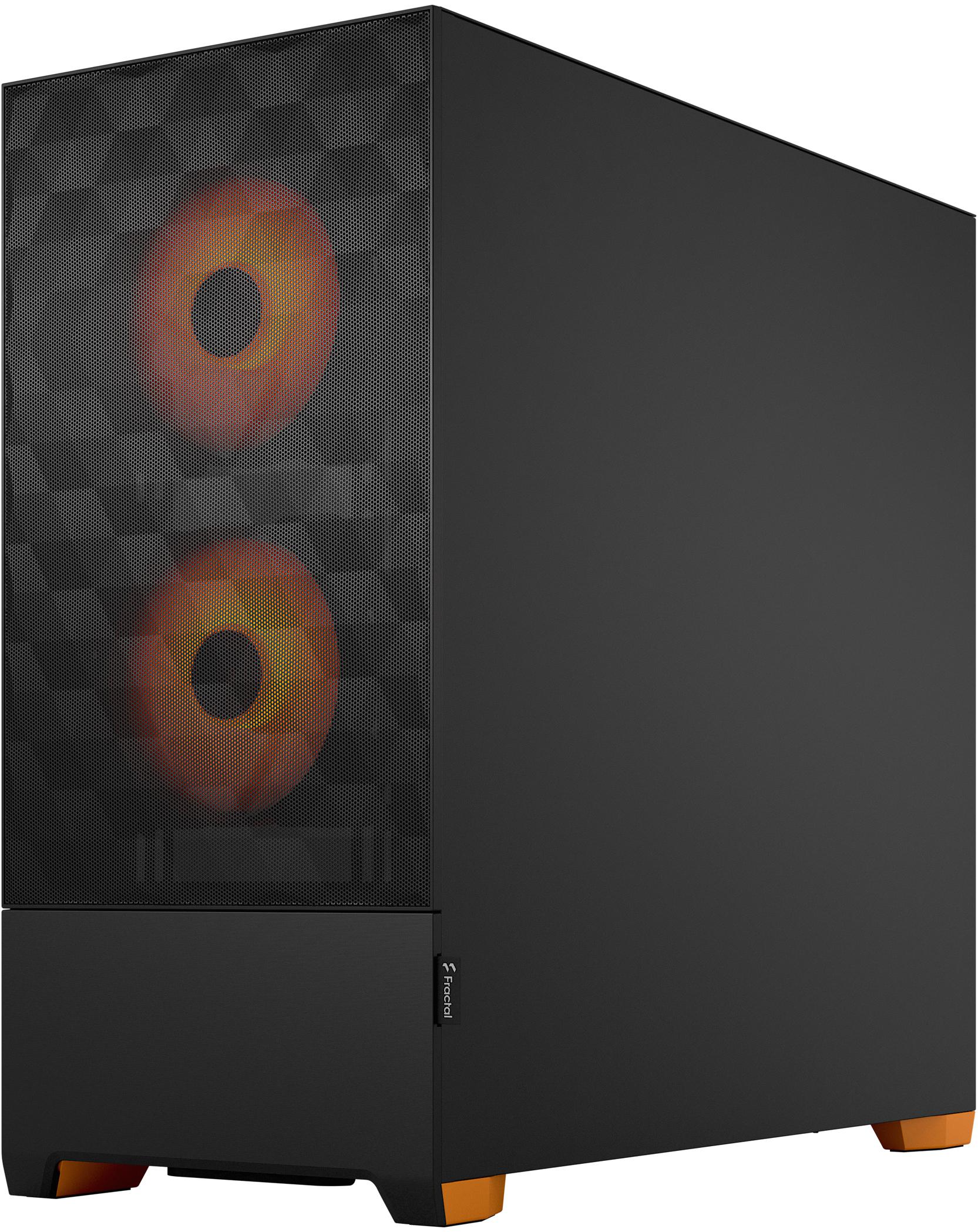 Fractal Design - Torre ATX Fractal Design Pop Air RGB Orange Core TG Clear Tint