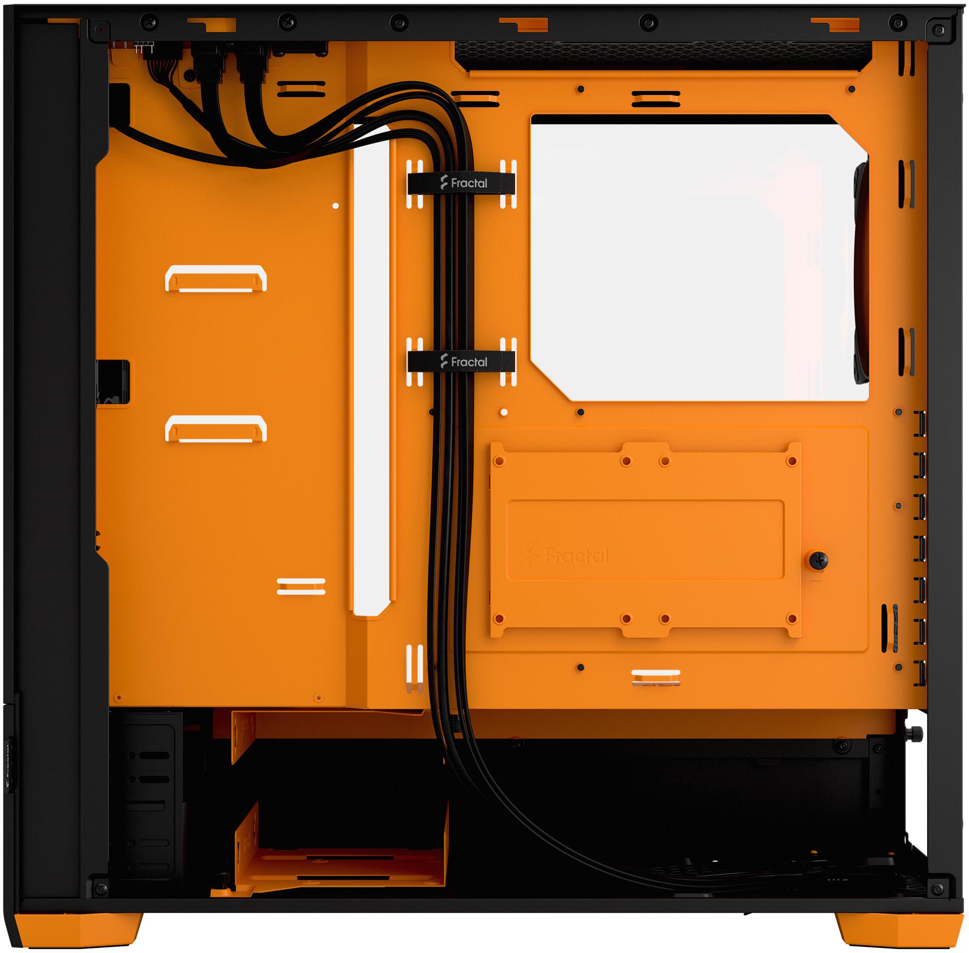 Fractal Design - Torre ATX Fractal Design Pop Air RGB Orange Core TG Clear Tint