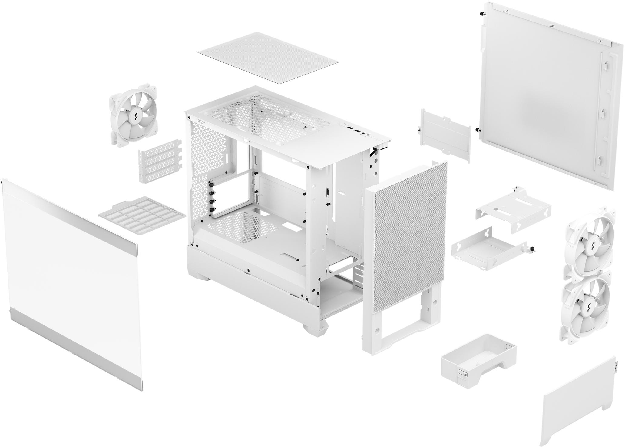 Fractal Design - Torre Micro-ATX Fractal Design Pop Mini Air RGB White TG Clear Tint