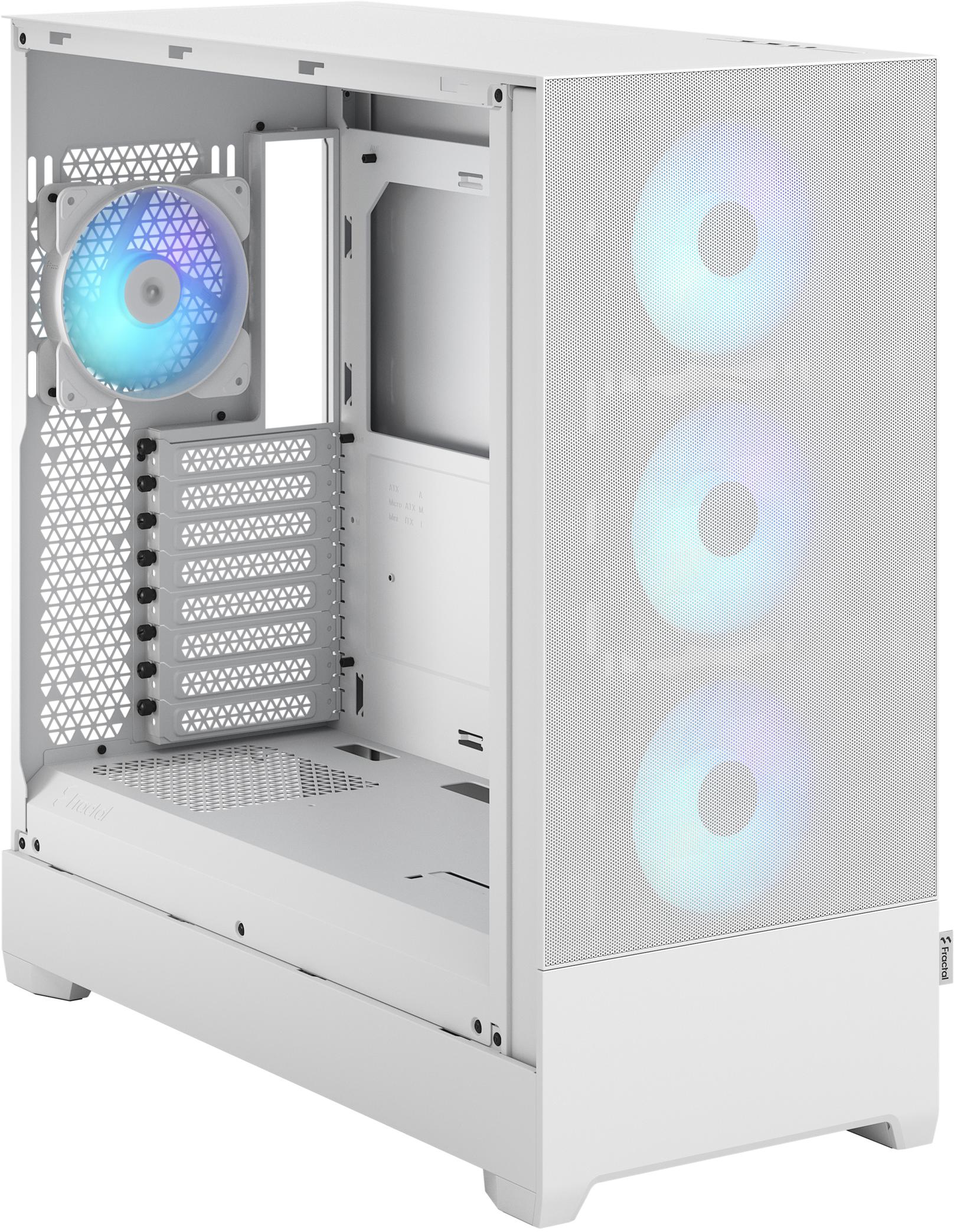 Fractal Design - Torre E-ATX Fractal Design Pop XL Air RGB White TG Clear Tint