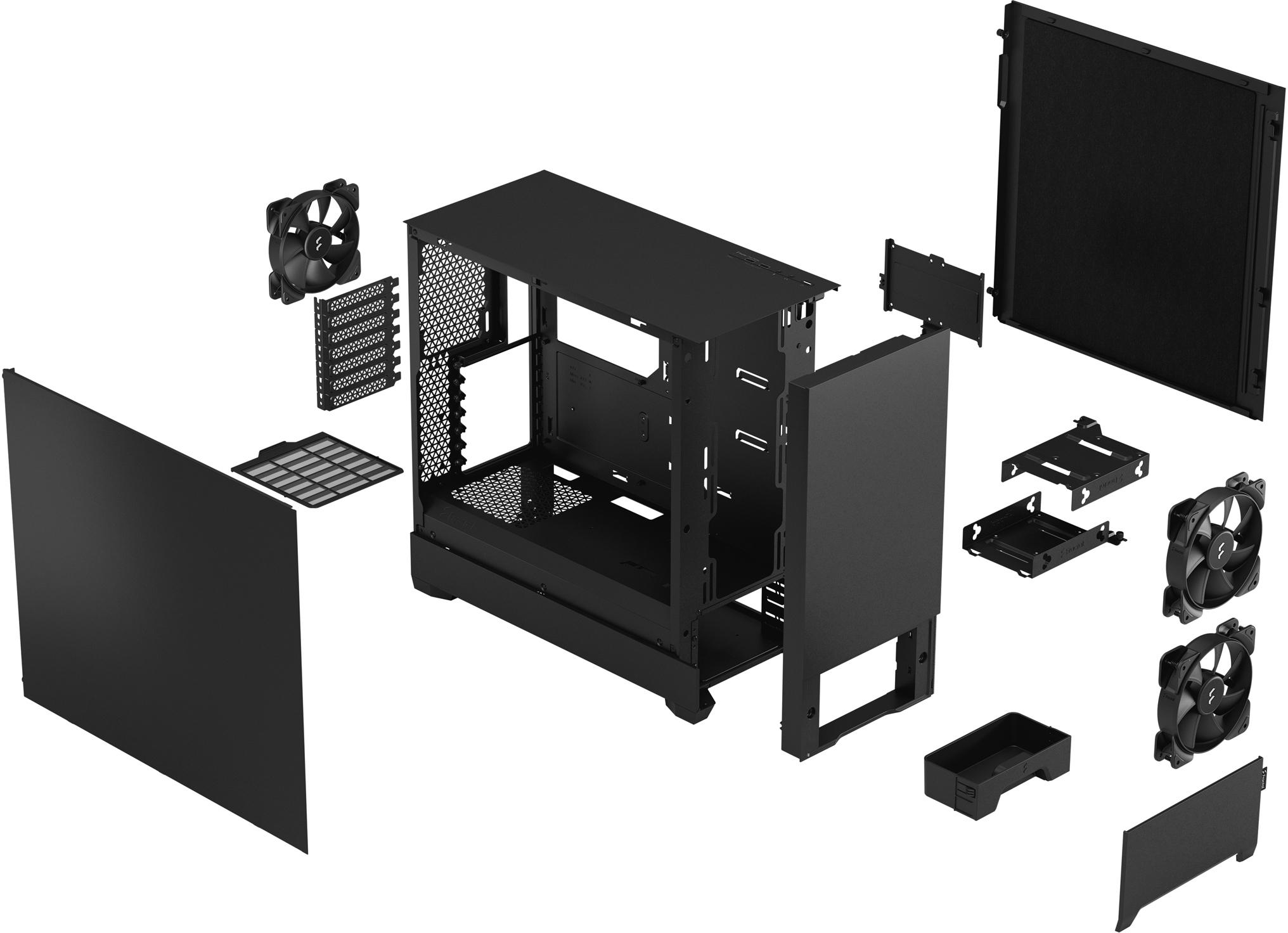 Fractal Design - Torre ATX Fractal Design Pop Silent Black Solid