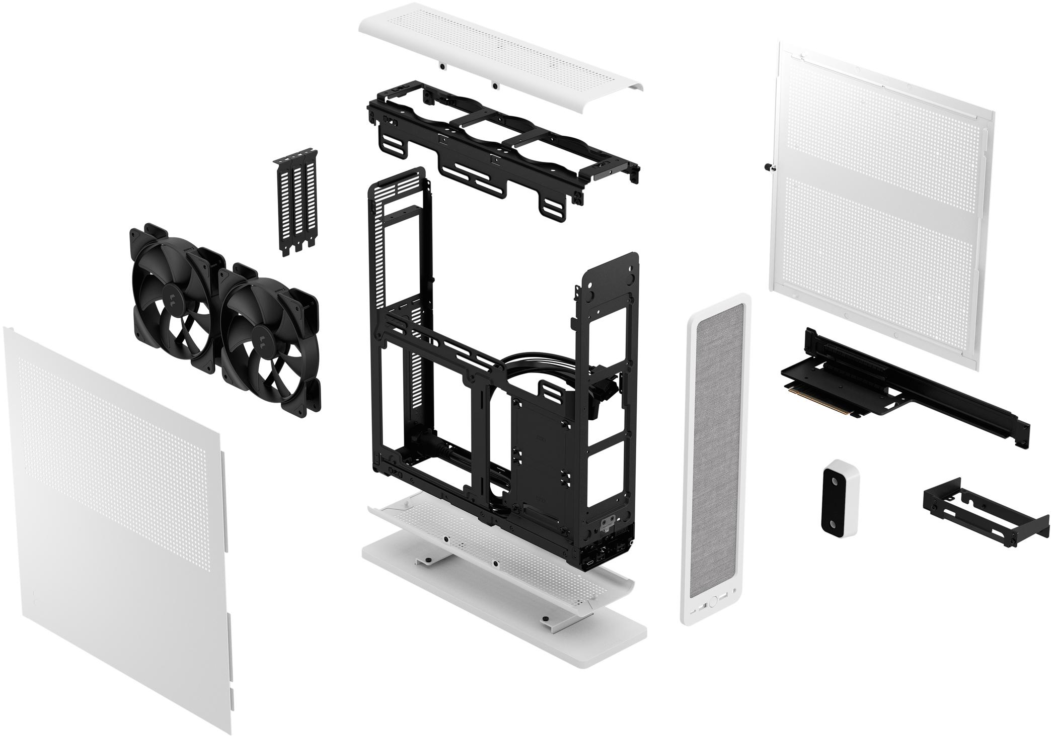 Fractal Design - Torre Mini-ITX Fractal Design Ridge White PCIe 4.0