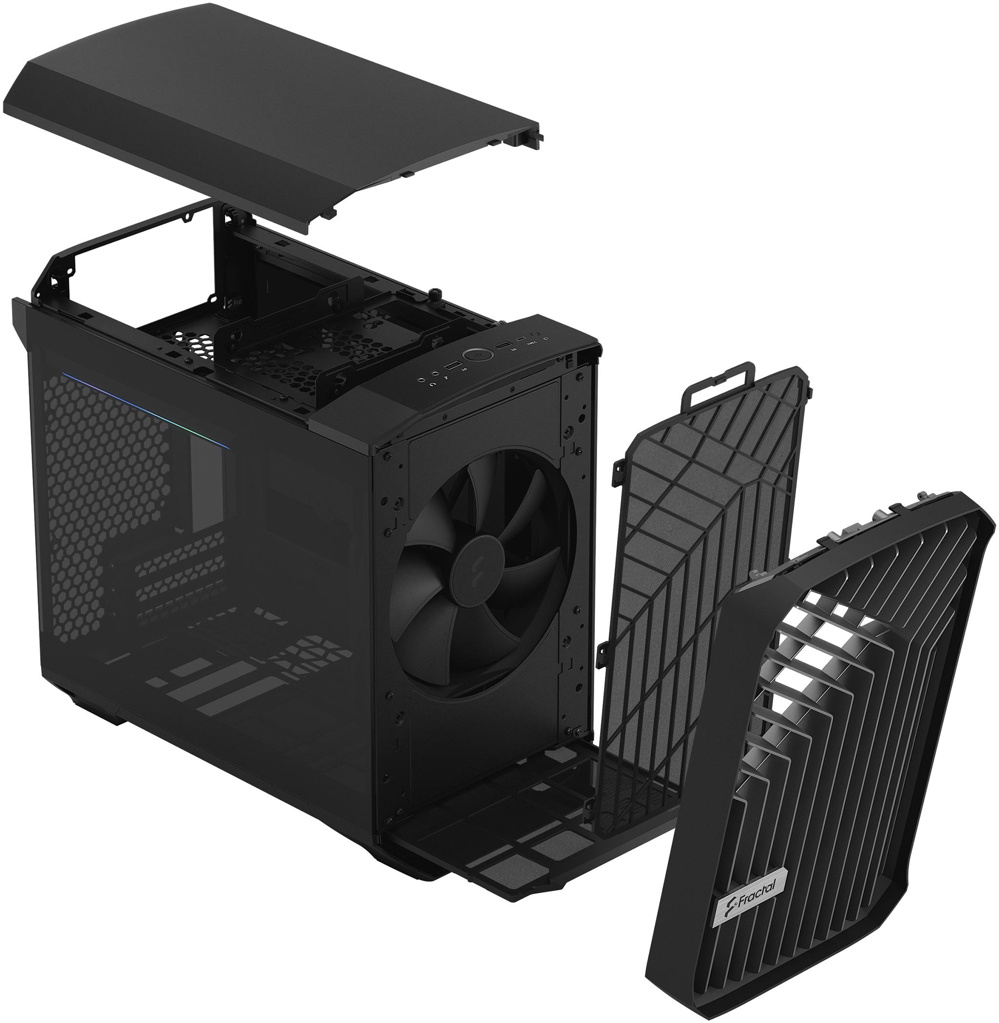 Fractal Design - Torre Mini-ITX Fractal Design Torrent Nano Black TG Dark Tint