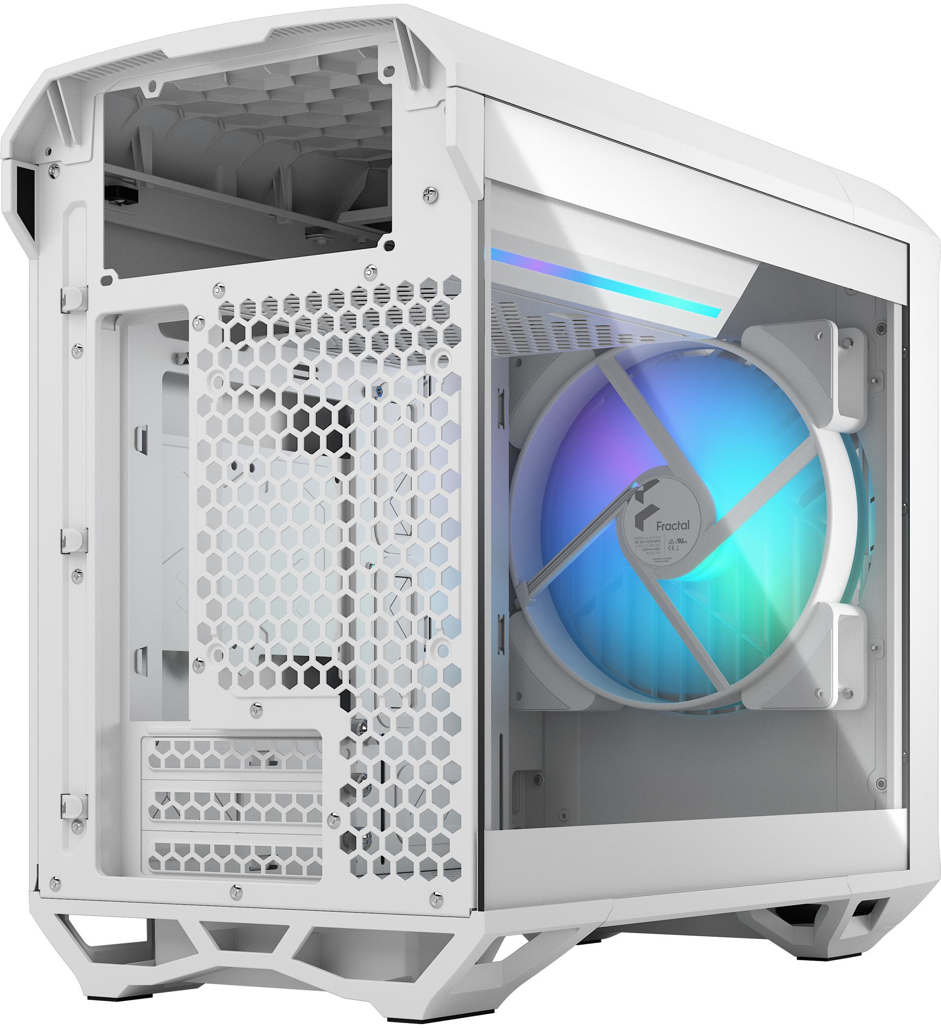 Fractal Design - Torre Mini-ITX Fractal Design Torrent Nano RGB White TG Clear Tint