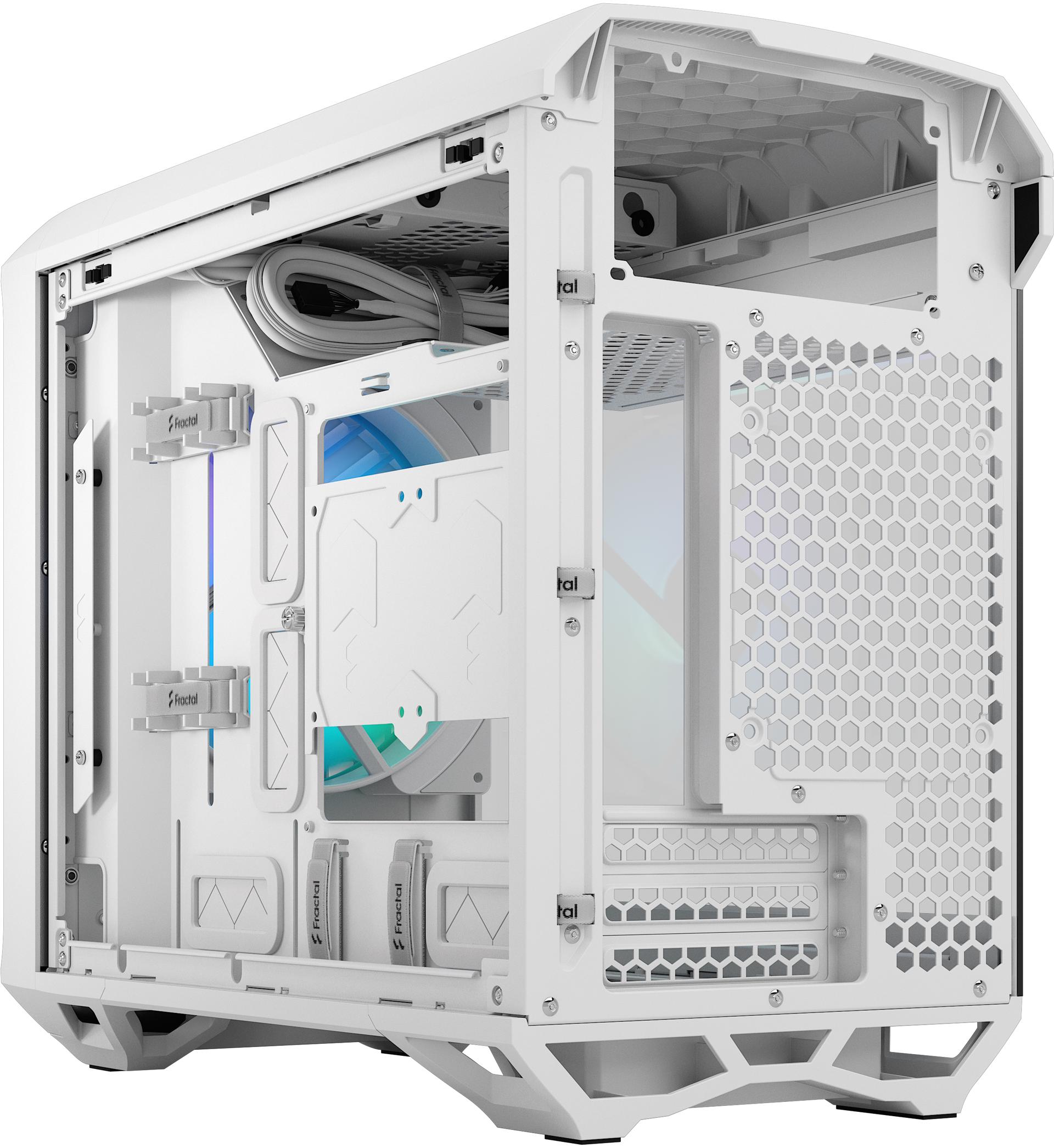 Fractal Design - Torre Mini-ITX Fractal Design Torrent Nano RGB White TG Clear Tint