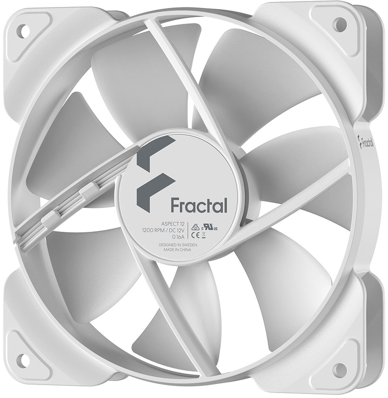 Fractal Design - Ventilador Fractal Design Aspect 12 120mm 1200RPM 3 Pinos Blanco