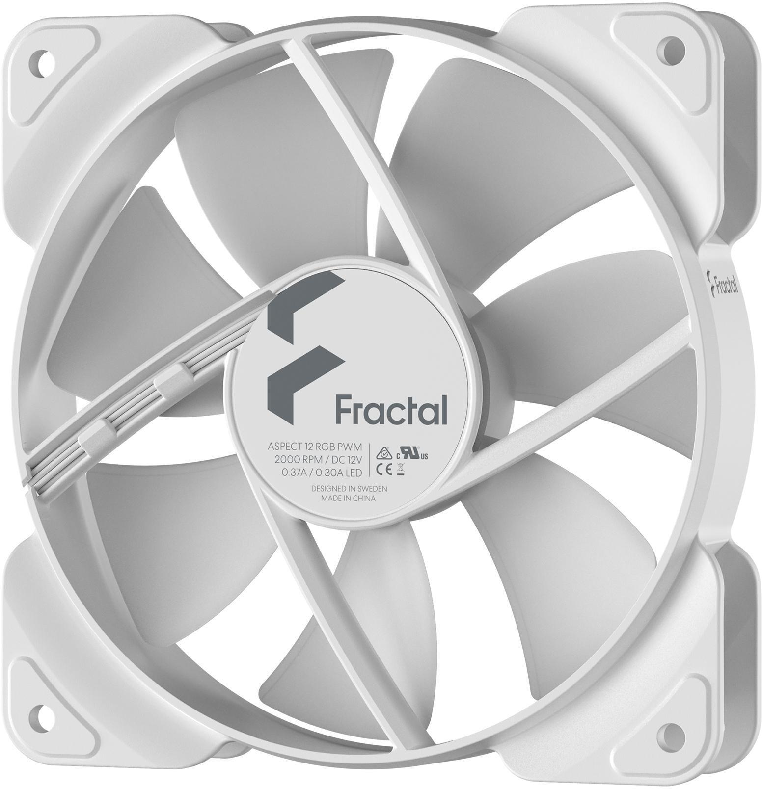 Fractal Design - Ventilador Fractal Design Aspect 12 120mm PWM RGB Blanco